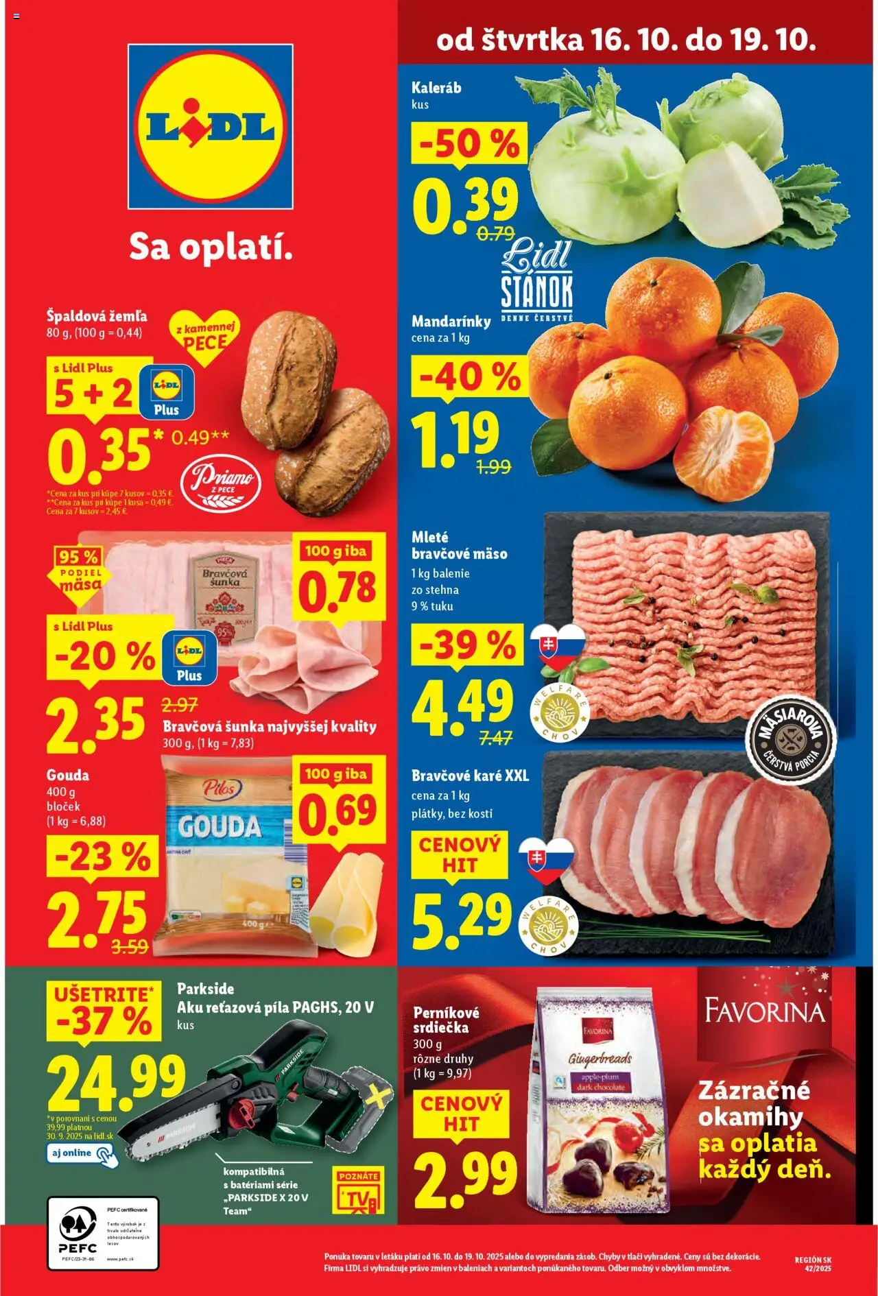 Nové Lidl akcie – leták je platný od 13.10.2025 | Strana: 72 | Produkty: Aku reťazová píla, Reťazová píla, Píla, Aku