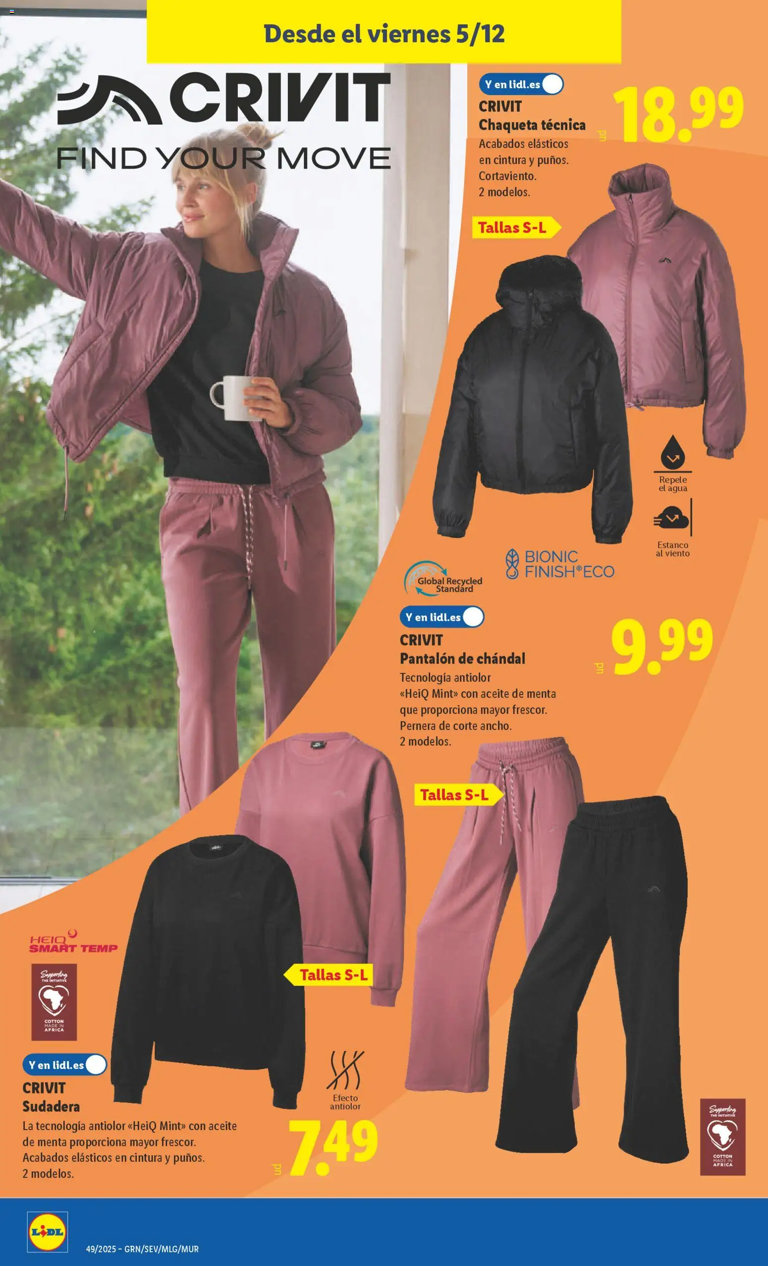 Lidl folleto de bazar │ válido desde el 01.12.2025 | Página: 30 | Productos: Sudadera, Chaqueta, Aceite, Pantalón de chándal