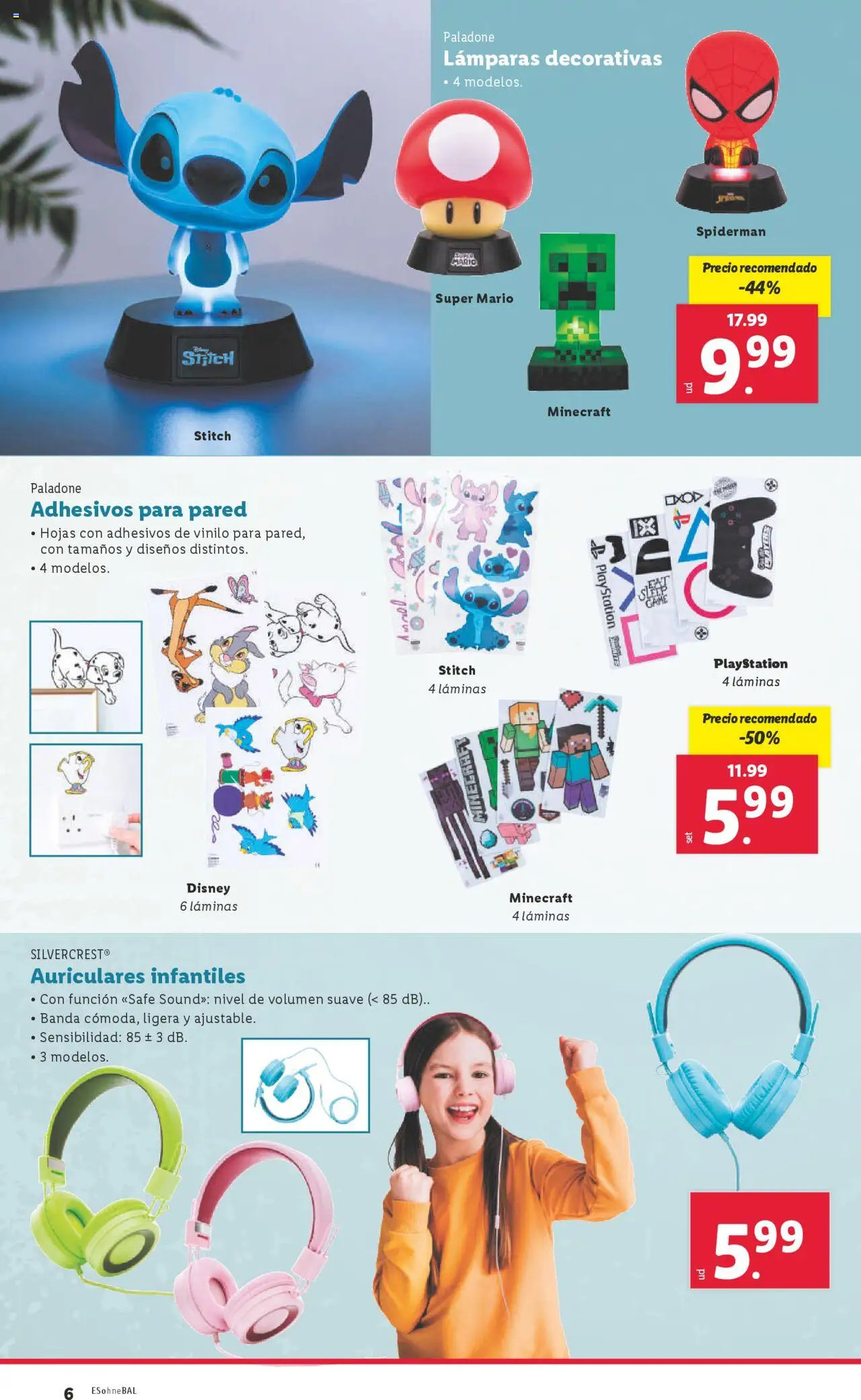 Lidl catálogo MAD │ válido desde el 09.06.2025 | Página: 44 | Productos: Auriculares, Playstation, Απορρυπαντικό ρούχων σε σκόνη