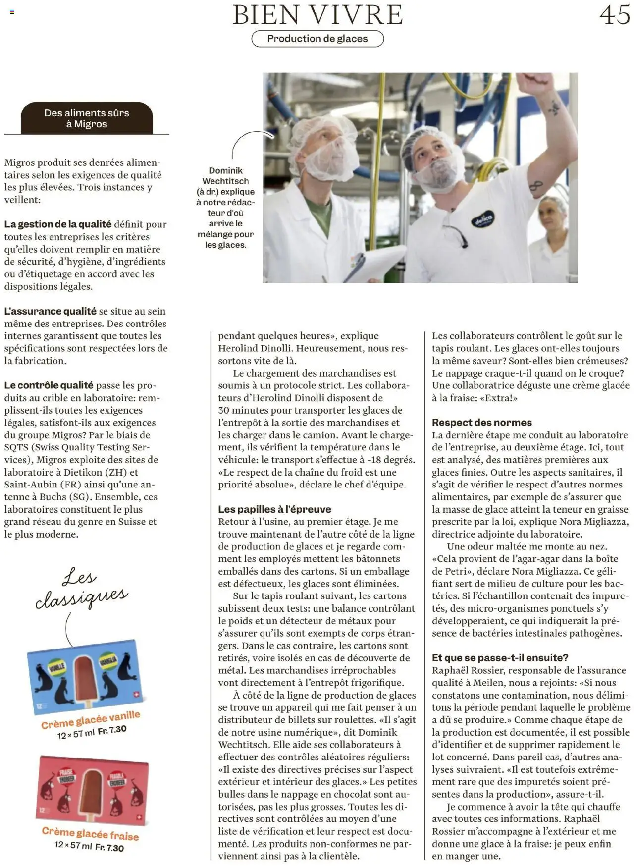 Migros - Magazin FR ab 12.08.2025 | Seite: 45 | Produkte: Glace, Creme