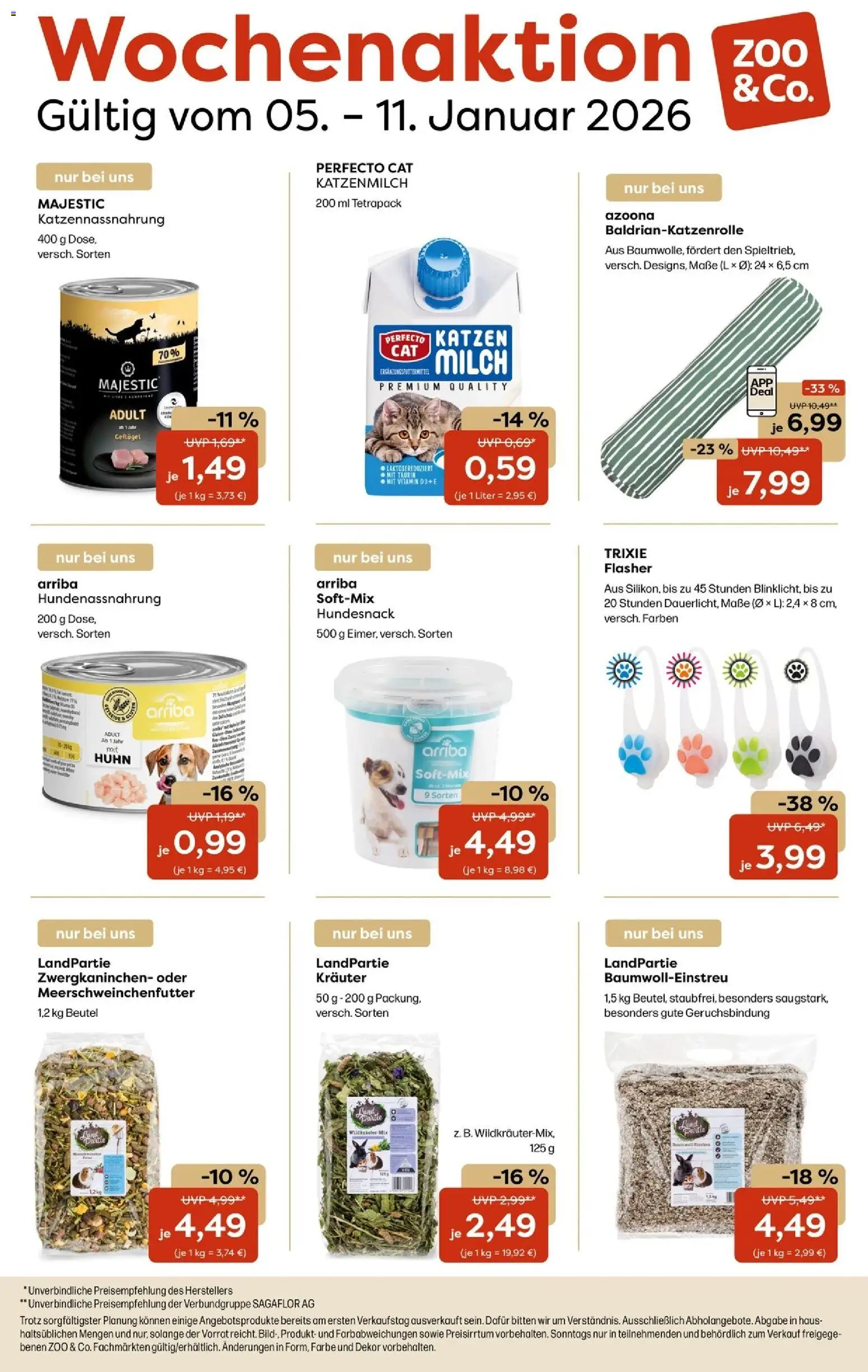 Zoo & co Prospekt – gültig ab 05.01.2026 | Seite: 1 | Produkte: Milch
