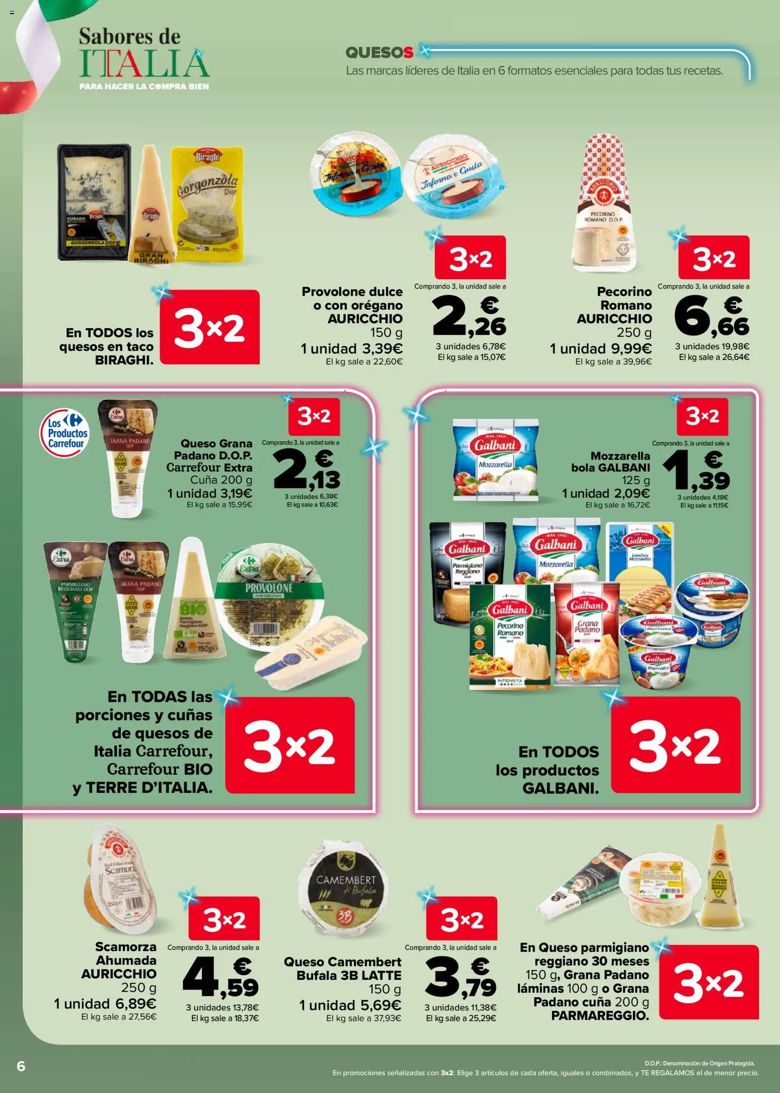 Carrefour Sabores de Italia │ válido desde el 07.04.2026 | Página: 6 | Productos: Μπάρα σαπουνιού, Queso, Té, Cuna