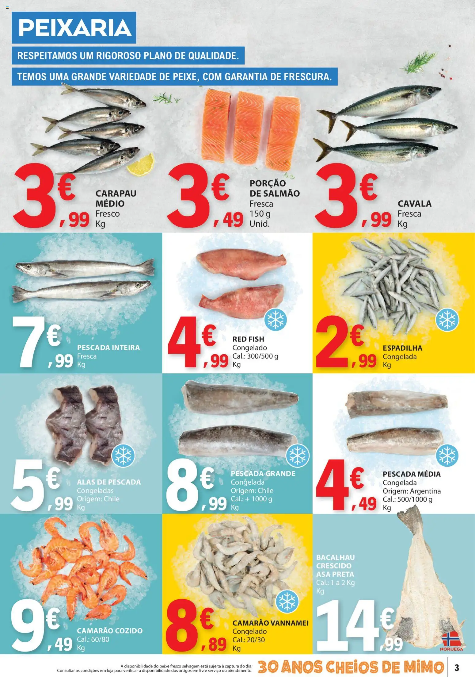 E.Leclerc folheto │ válido de 02.01.2026 | Página: 3 | Produtos: Bacalhau, Pescada, Salmão, Peixe