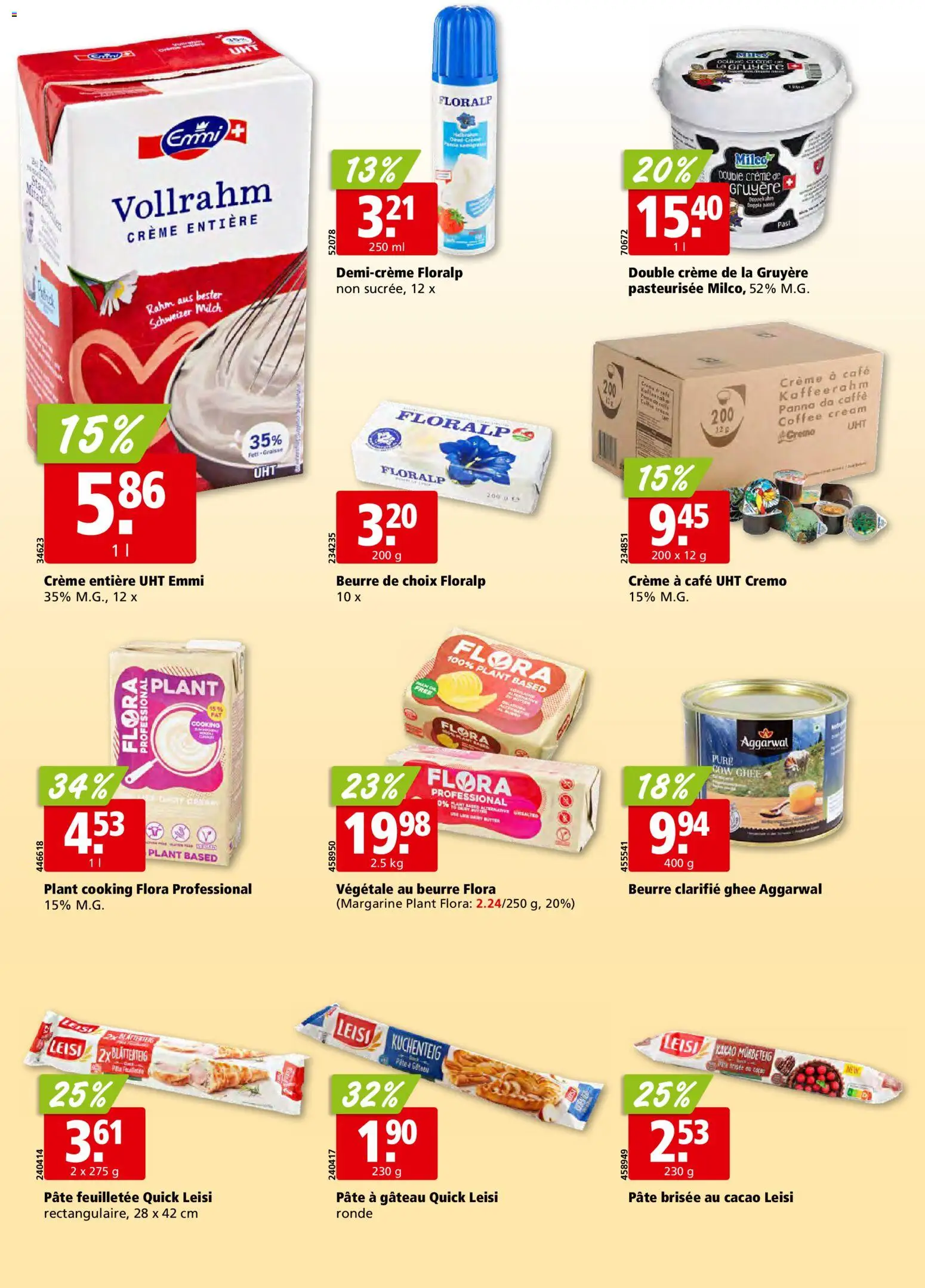 Aligro Aktionen Chavannes, Matran, Genève, Sion – gültig ab 15.12.2025 | Seite: 18 | Produkte: Milch, Creme