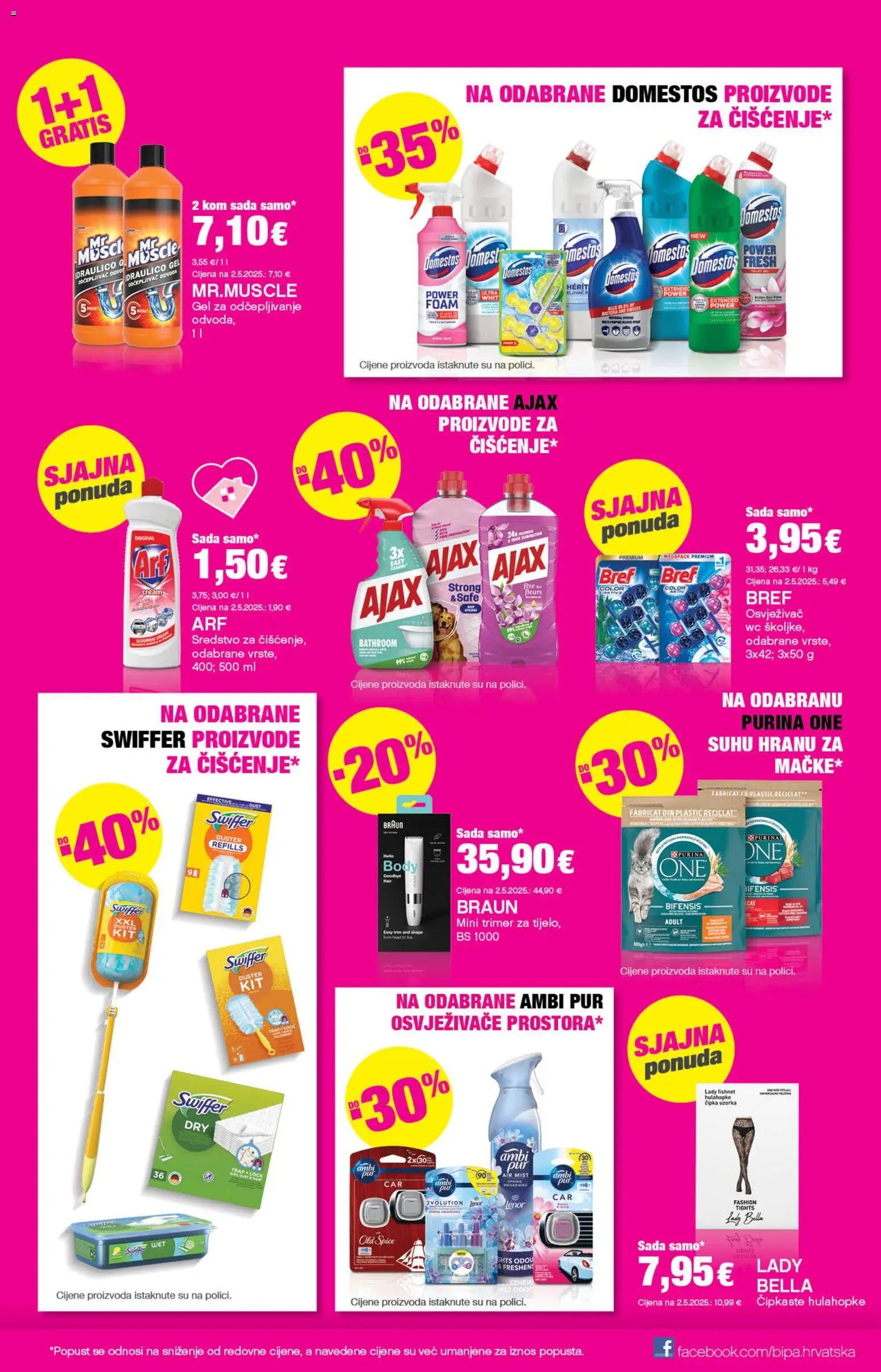 Bipa katalog | vrijedi od 02.04.2026 | Stranica: 15 | Proizvodi: Gel za odčepljivanje odvoda, Hulahopke, Arf, Lenor