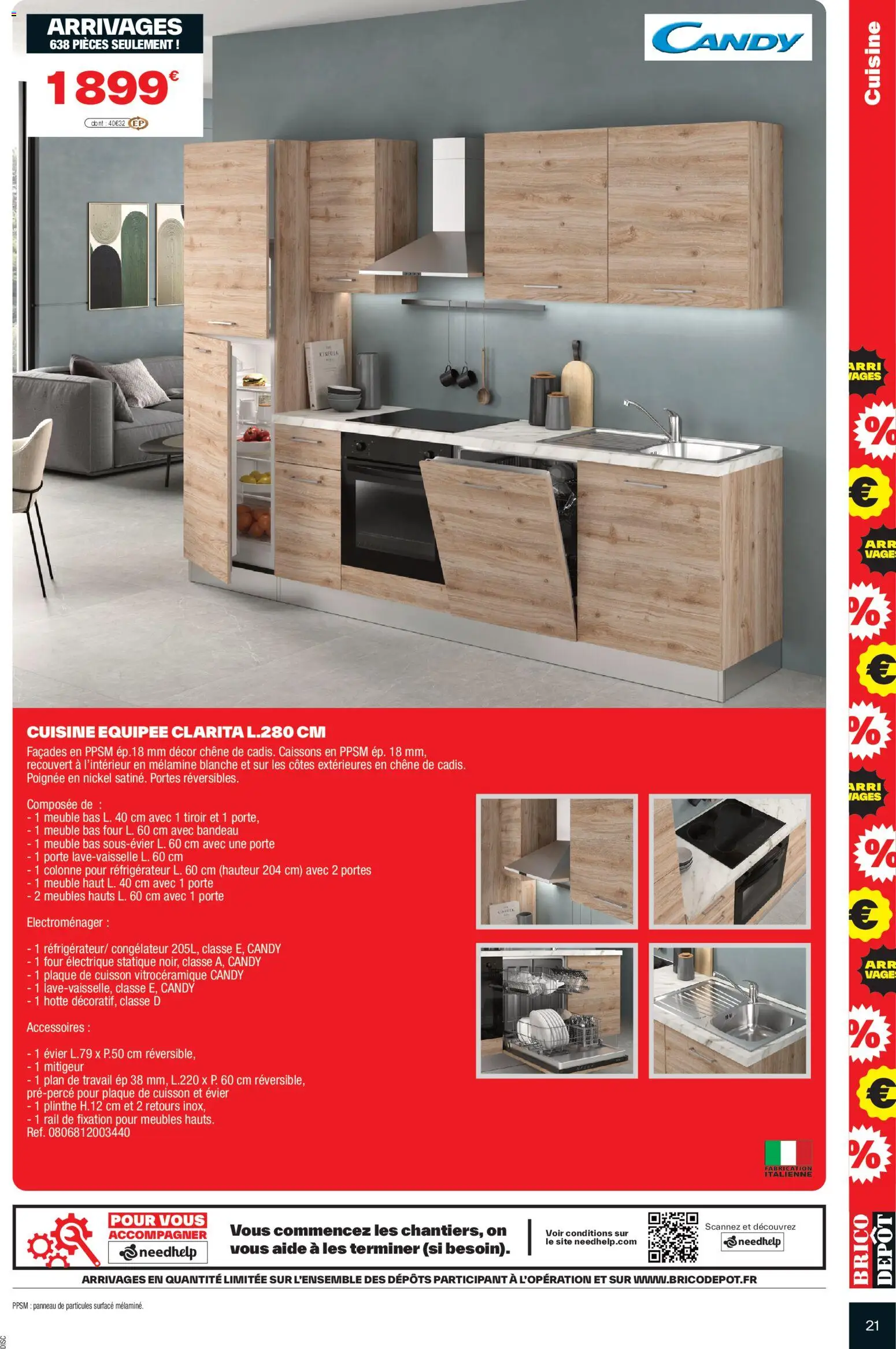 {H1} | Page: 21 | Produits: Four électrique, Réfrigérateur, Congélateur, Plinthe