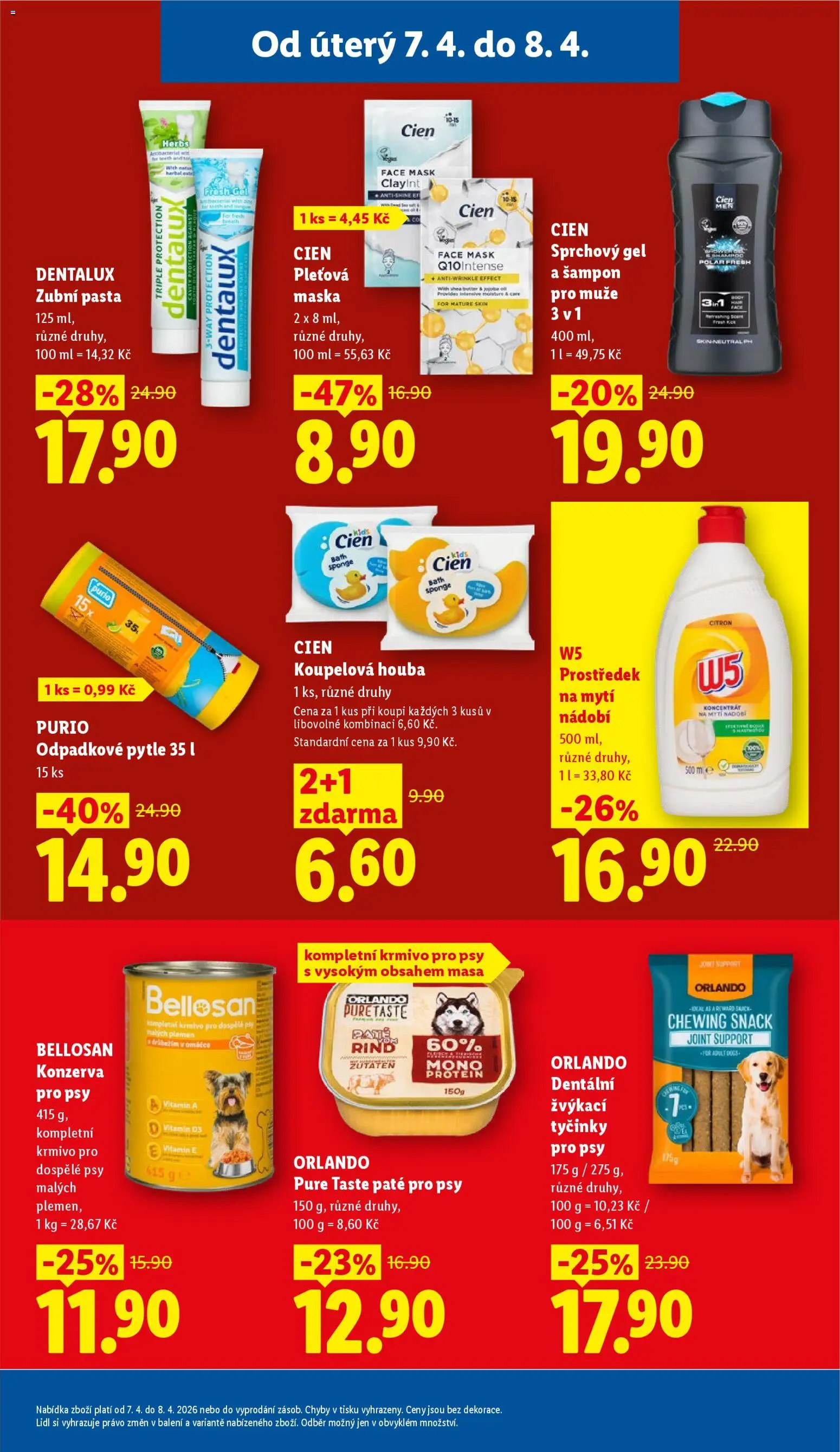 Lidl leták od 07.04.2026 | Strana: 17 | Produkty: Sprchový gel, Nádobí, Tyčinky, Maska