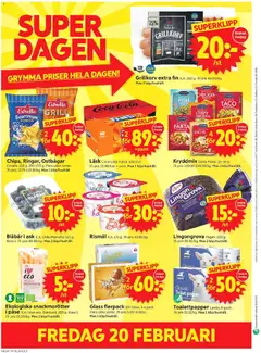 ICA Supermarket - erbjudanden - Förhandsvisning av reklamblad från butik ICA Supermarket aktuell från 16.02.2026 | Sida: 10 | Produkter: Toalettpapper, Coca cola, Glass, Blåbär