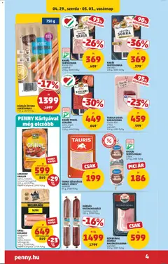 GRILL-KOLBÁSZ, magyaros-csípős, sajtos, borsos-fokhagymás 240 g - amely érvényes a következő dátumtól: 29.04.2026 | Oldal: 6