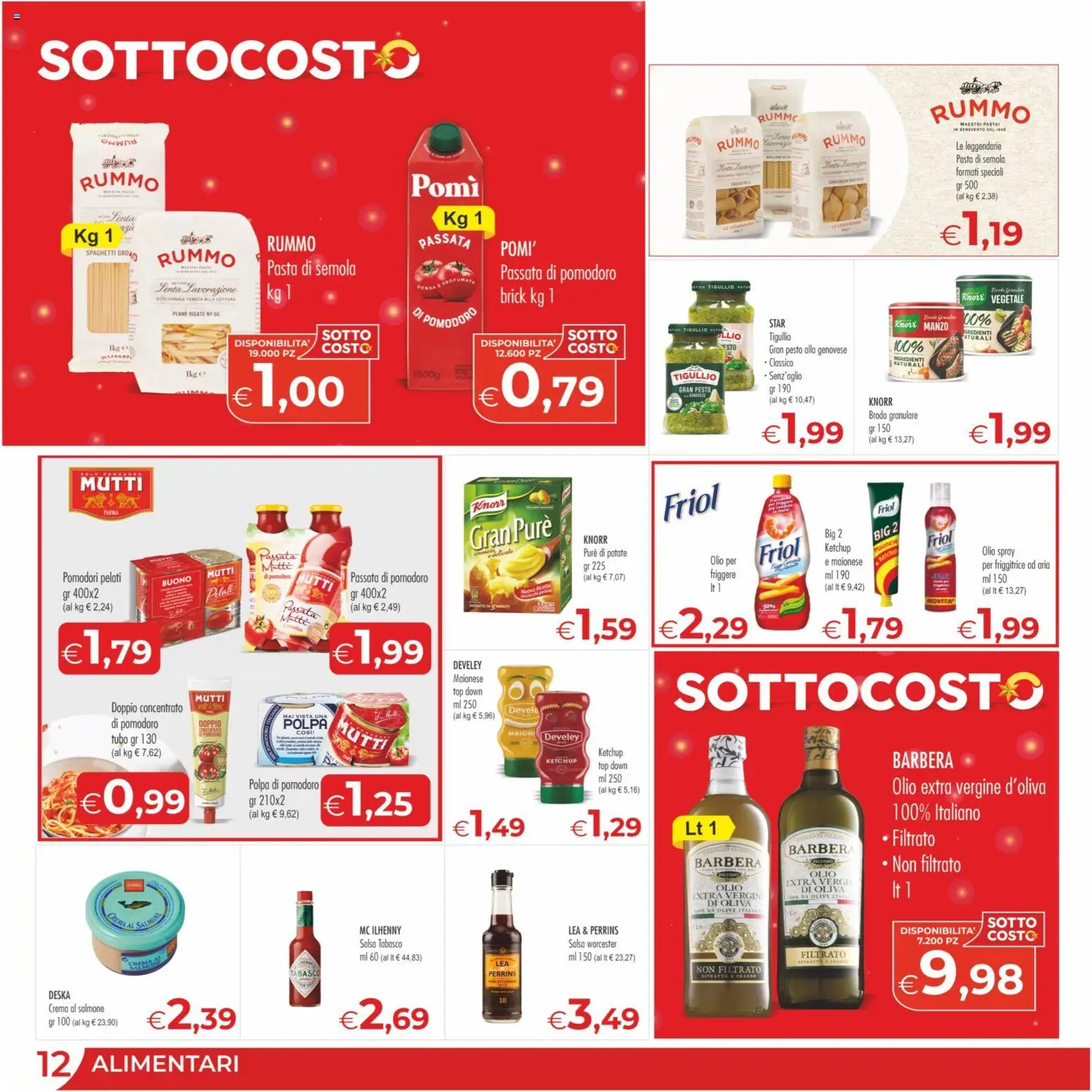 Volantino MerSi Supermercati del 29.11.2025 | Pagina: 12 | Prodotti: Manzo, Ketchup, Olio, Pesto