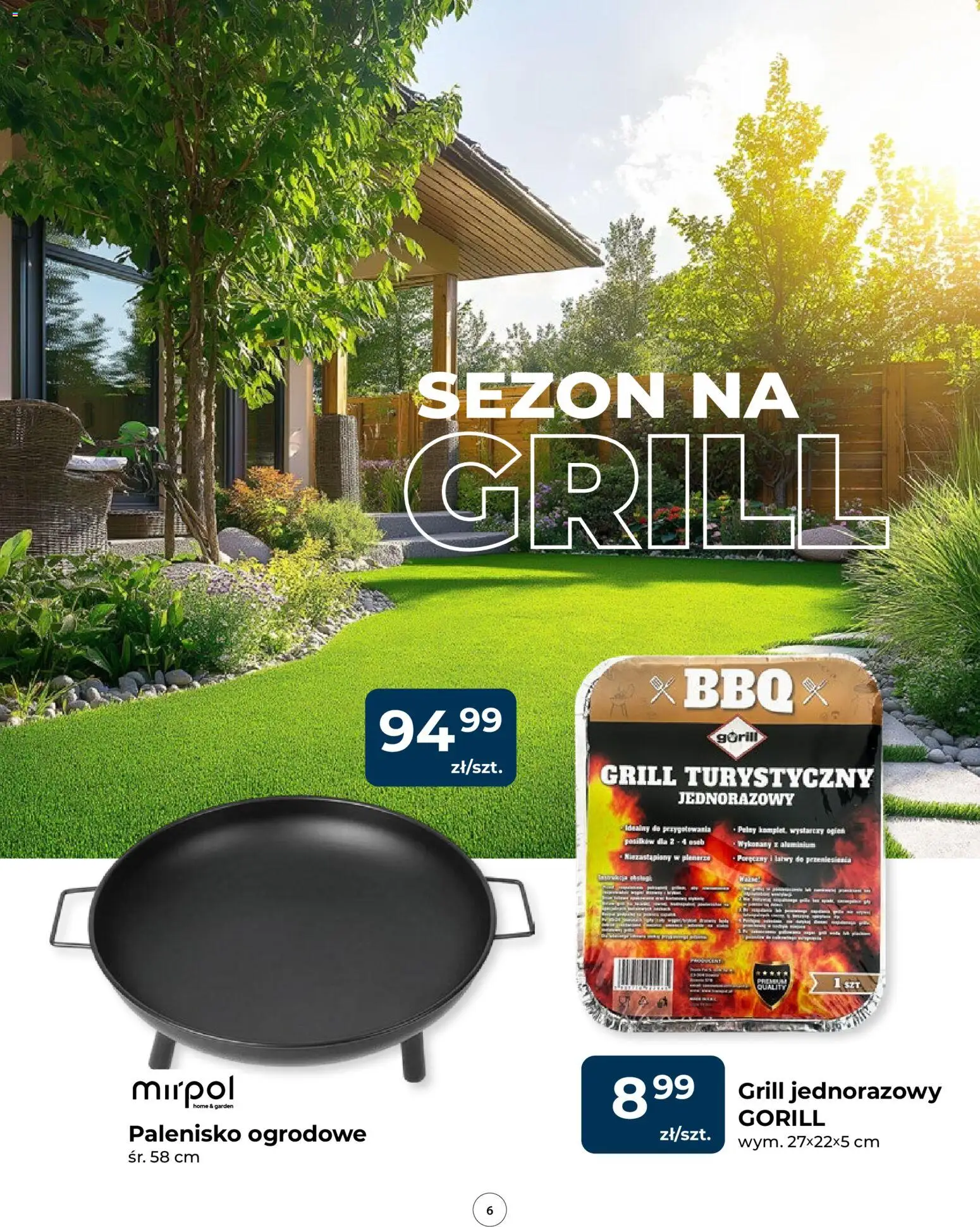 Mrówka gazetka od 23.04.2026 | Strona: 6 | Produkty: Grill, Grill jednorazowy