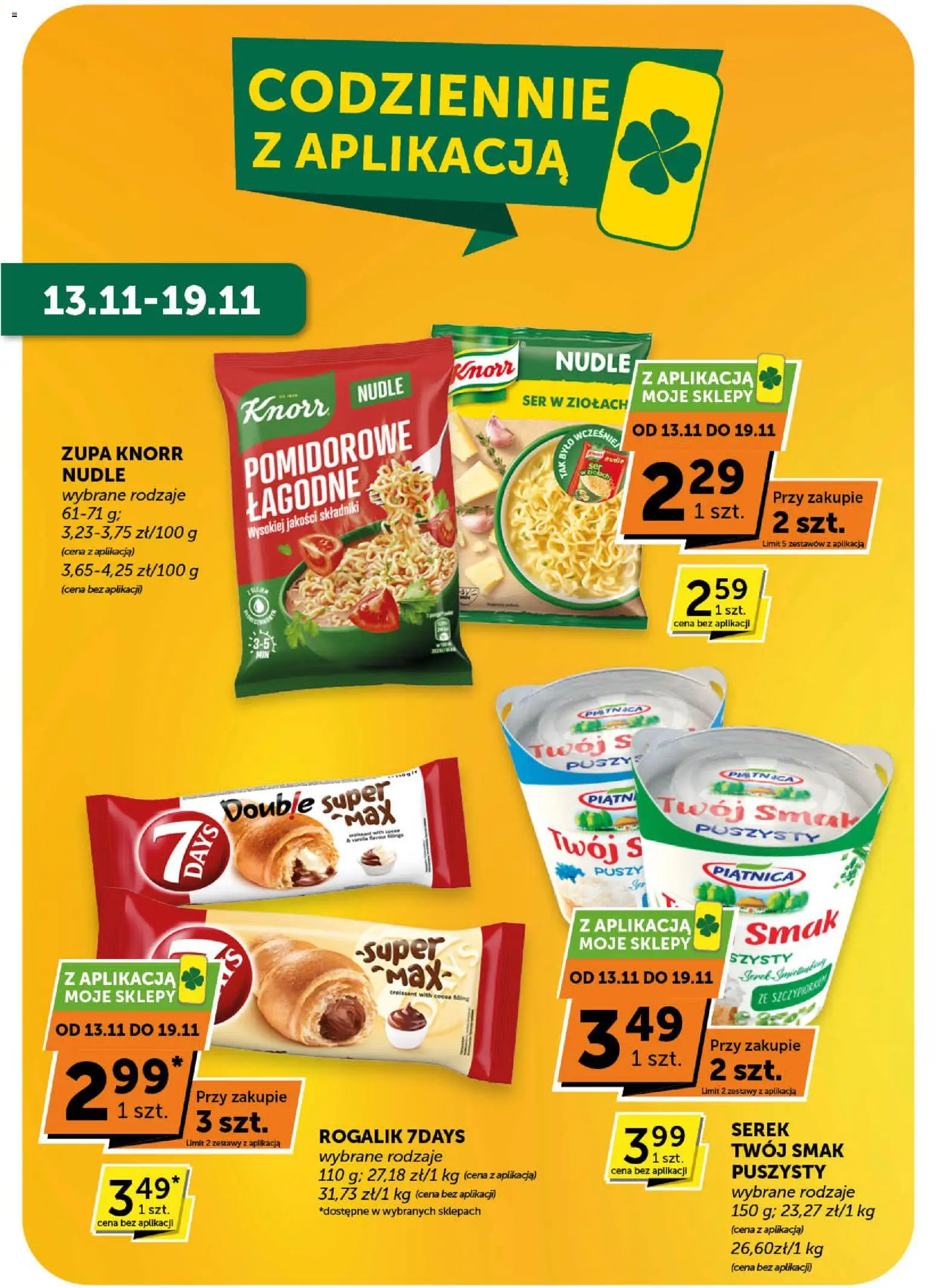 Groszek Gazetka - Market od 13.11.2025 | Strona: 3 | Produkty: Serek, Zupa, Ser