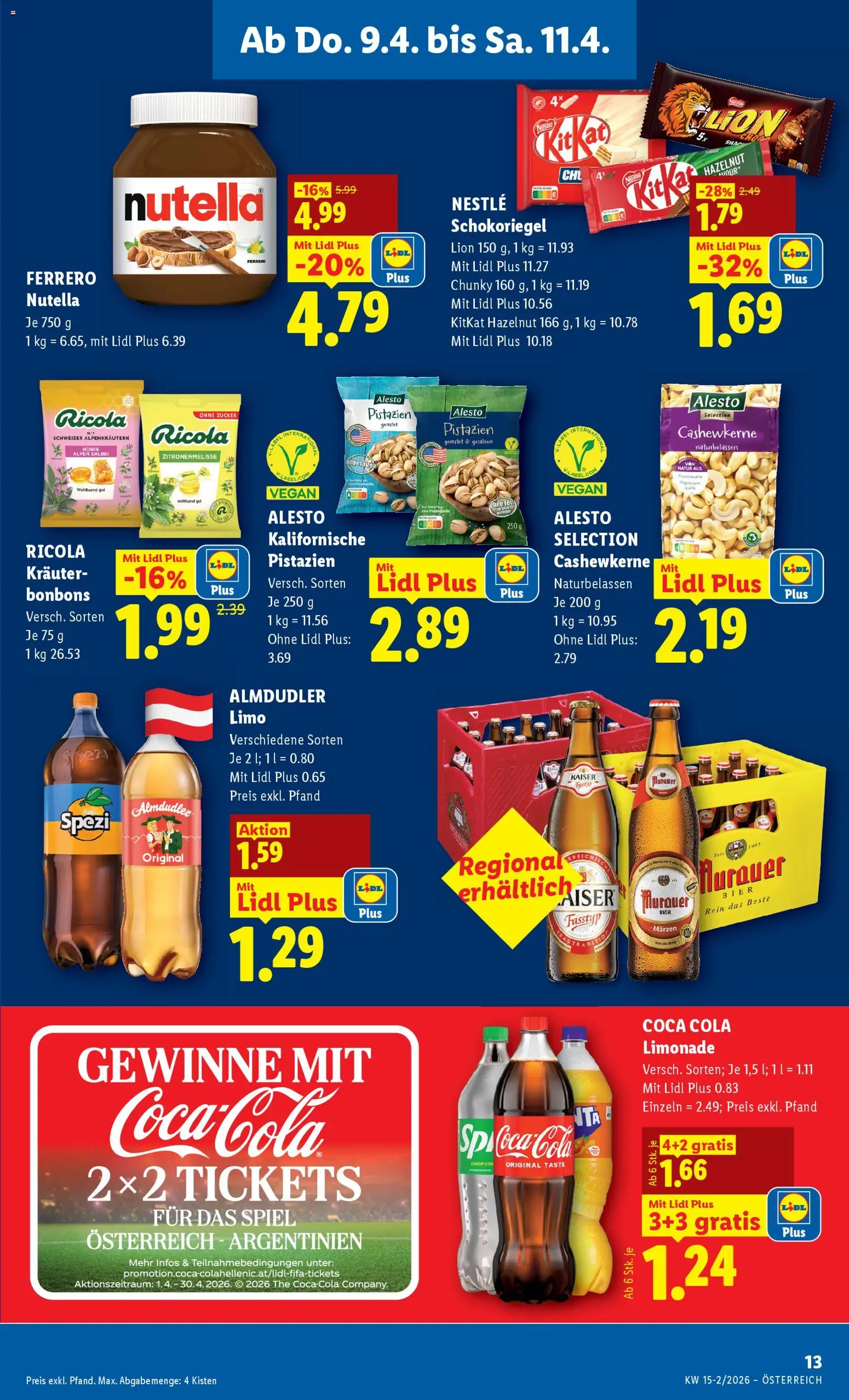 Lidl - Flugblatt gültig ab 08.04.2026 | Seite: 15 | Produkte: Zucker, Spiel, Bier