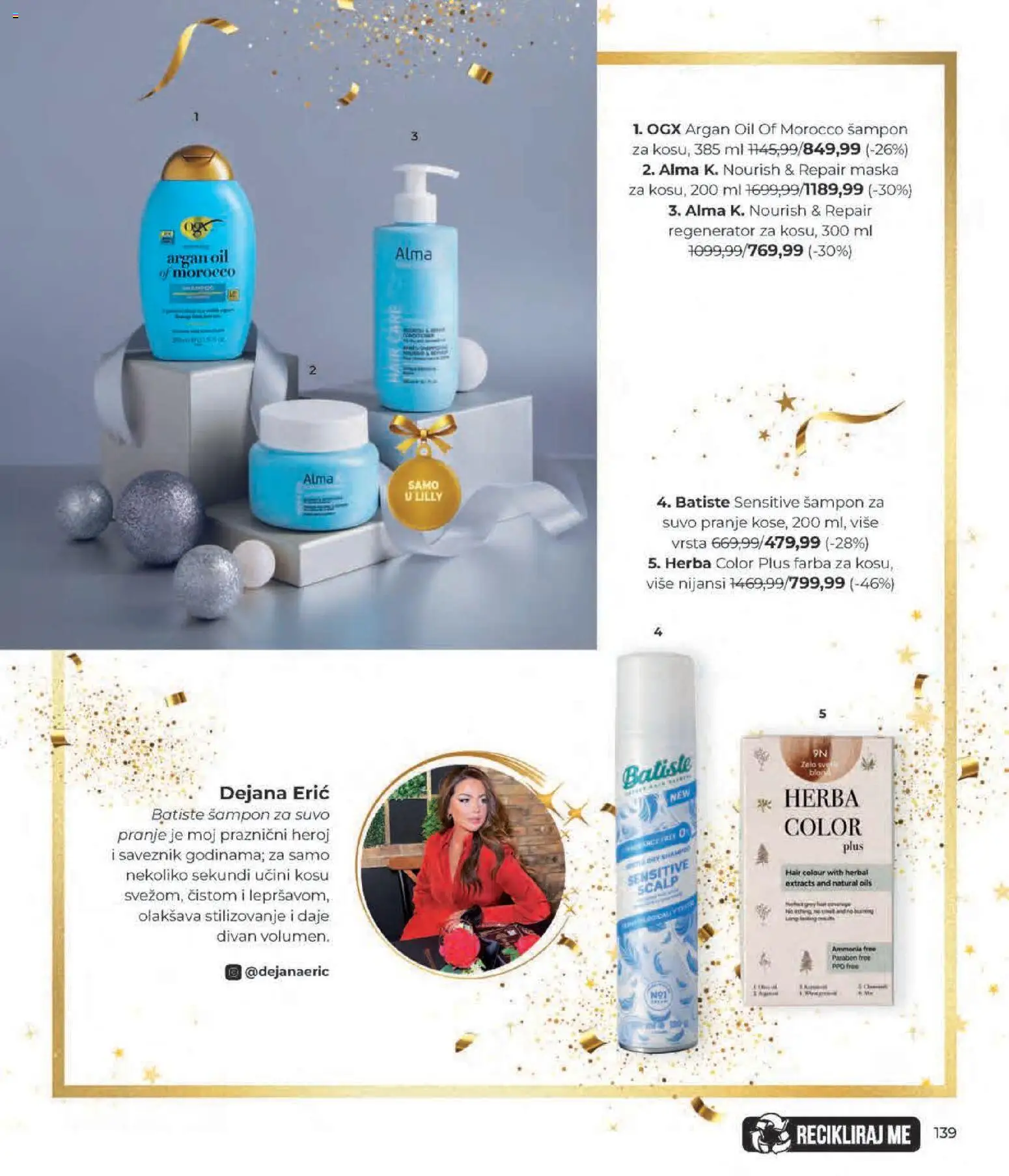 Lilly drogerie katalog - važi od 01.12.2025 | Strana: 139 | Proizvode: Šampon, Maska