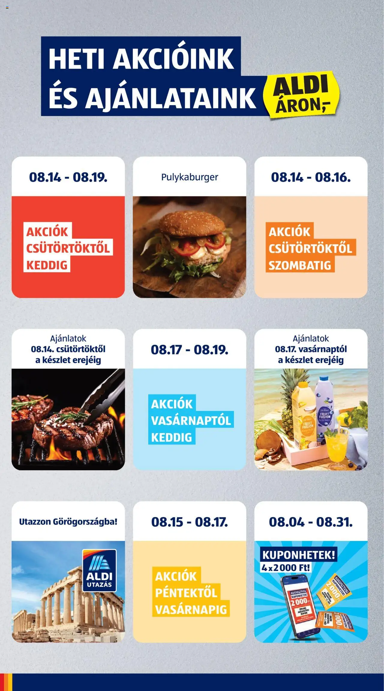 Aldi akciós ujság - amely érvényes a következő dátumtól: 14.08.2025 | Oldal: 2