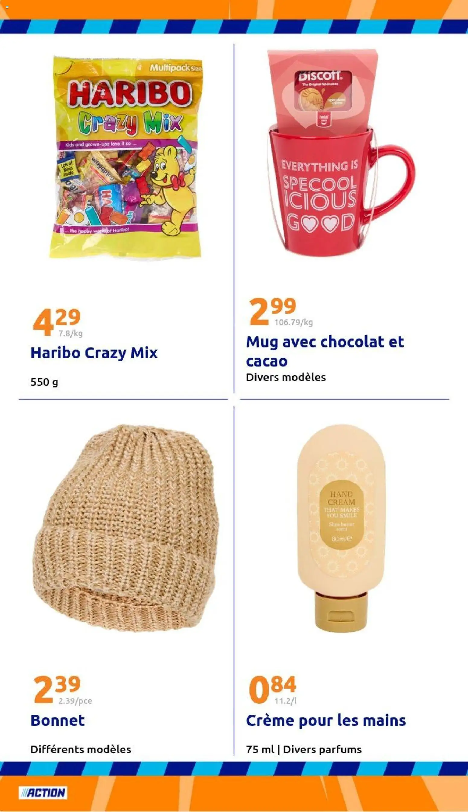 {H1} | Page: 28 | Produits: Crème pour les mains, Chocolat, Thé, Crème