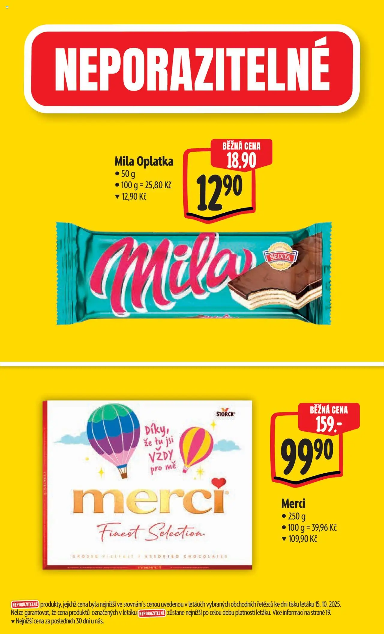 Albert leták - Hypermarket od 22.10.2025 | Strana: 4 | Produkty: Finest, Merci, Mila