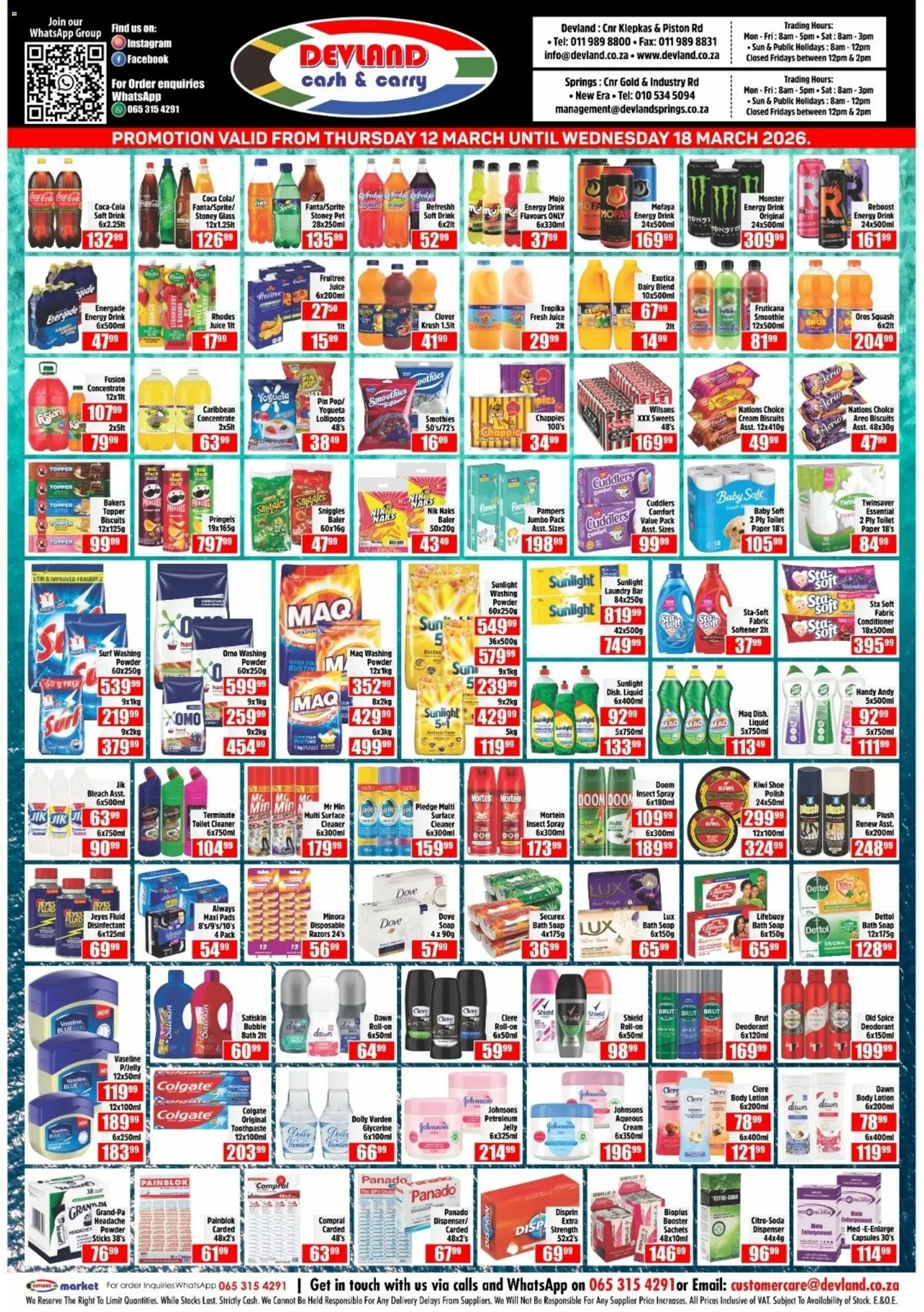 New Devland catalogue – valid from 12.03.2026 | Page: 2 | Products: Pads, Biscuits, Conditioner, Lotion