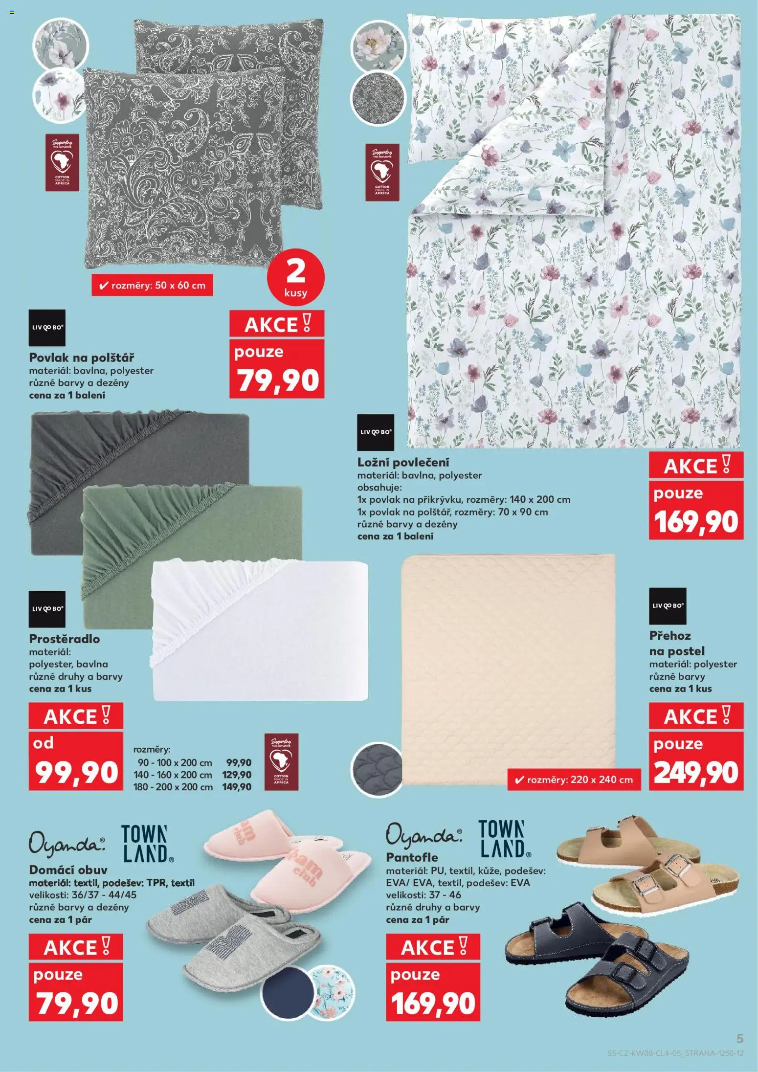 Kaufland leták - Kolín od 18.02.2026 | Strana: 5 | Produkty: Povlak na polštář, Postel, Polštář, Barvy
