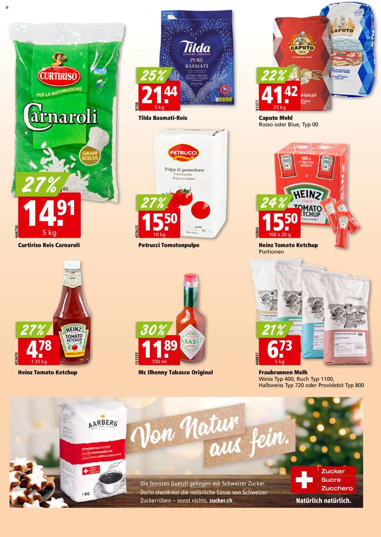 Aligro Aktionen – gültig ab 13.10.2025 | Seite: 22 | Produkte: Mehl, Reis, Ketchup, Zucker