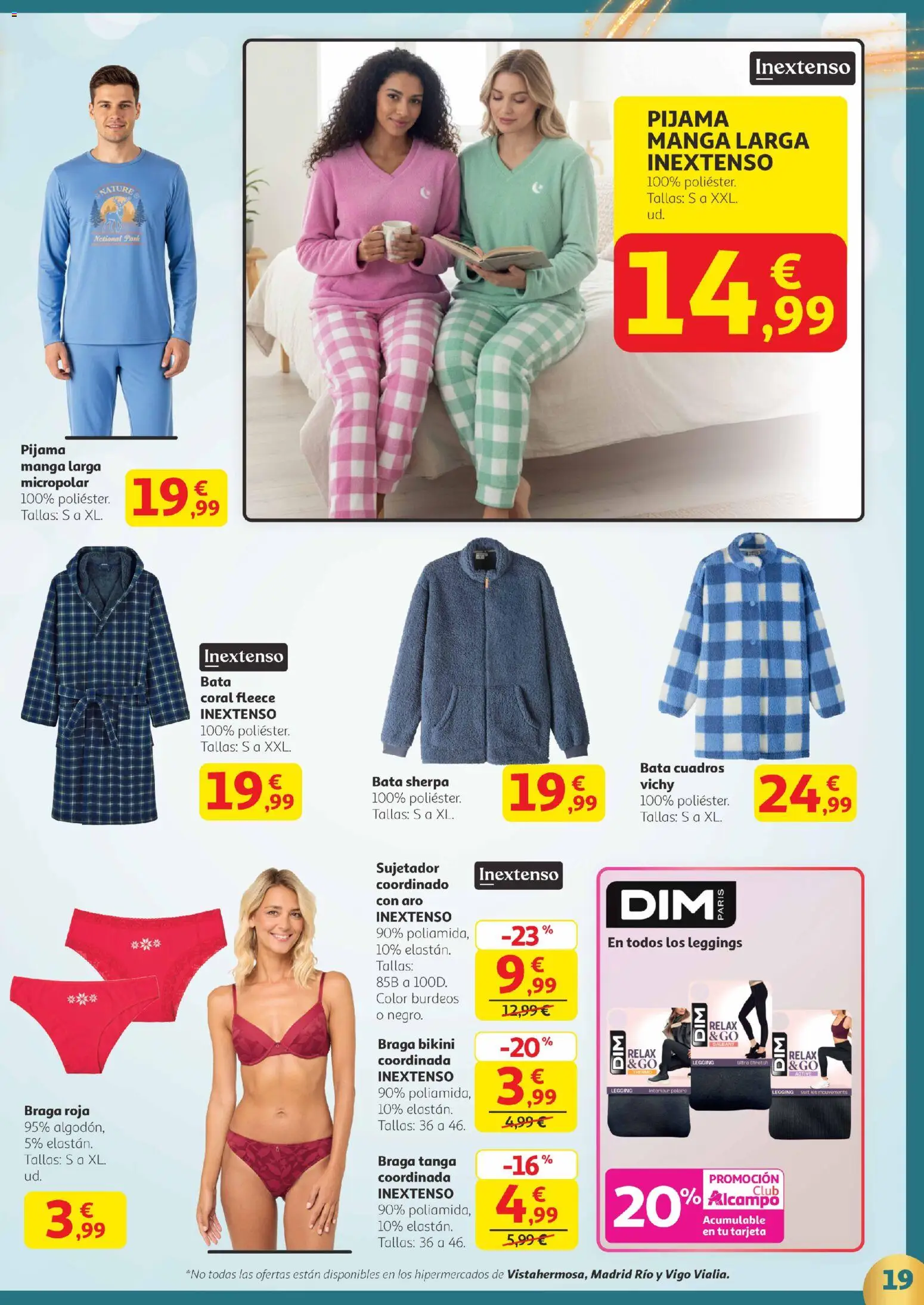 Alcampo - Canarias │ válido desde el 02.12.2025 | Página: 19 | Productos: Pijama, Braga