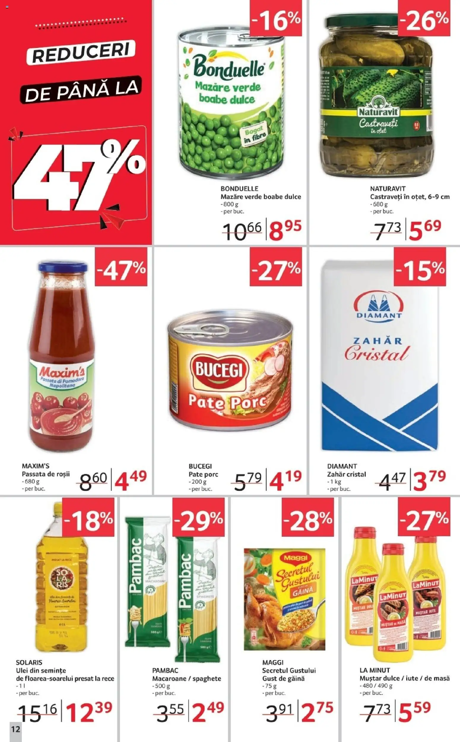 Noul catalog Selgros – valabil de la 02.01.2026 | Pagină: 12 | Produse: Mazăre, Semințe, Ulei, Castraveți