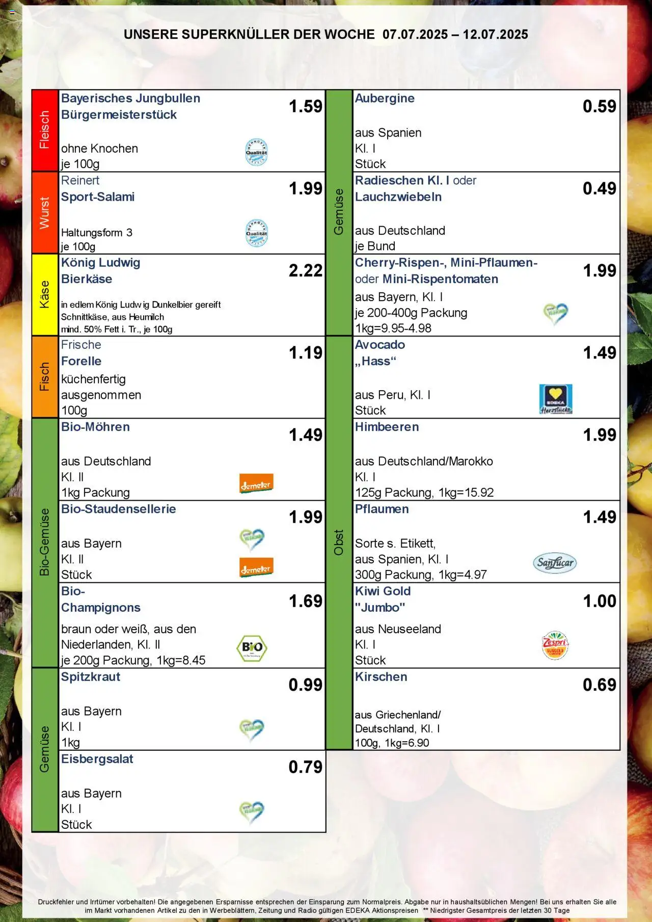 Simmel - Bayern - gültig ab dem 07.07.2025 | Seite: 8 | Produkte: Eisbergsalat, Fisch, Aubergine, Radio