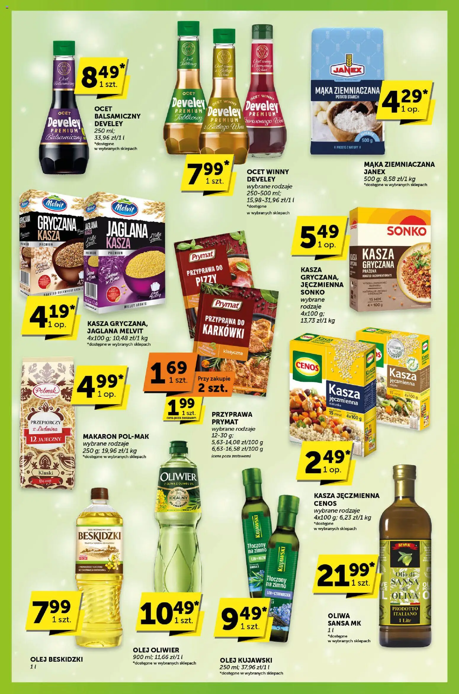Groszek Gazetka - Sprawdź, co więcej od 22.01.2026 | Strona: 3 | Produkty: Ocet, Kasza, Olej, Kasza jaglana