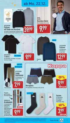Aldi Prospekt 	 ab 22.12.2025 gültig | Seite: 18 | Produkte: Up2fashion, Pullover, Socken