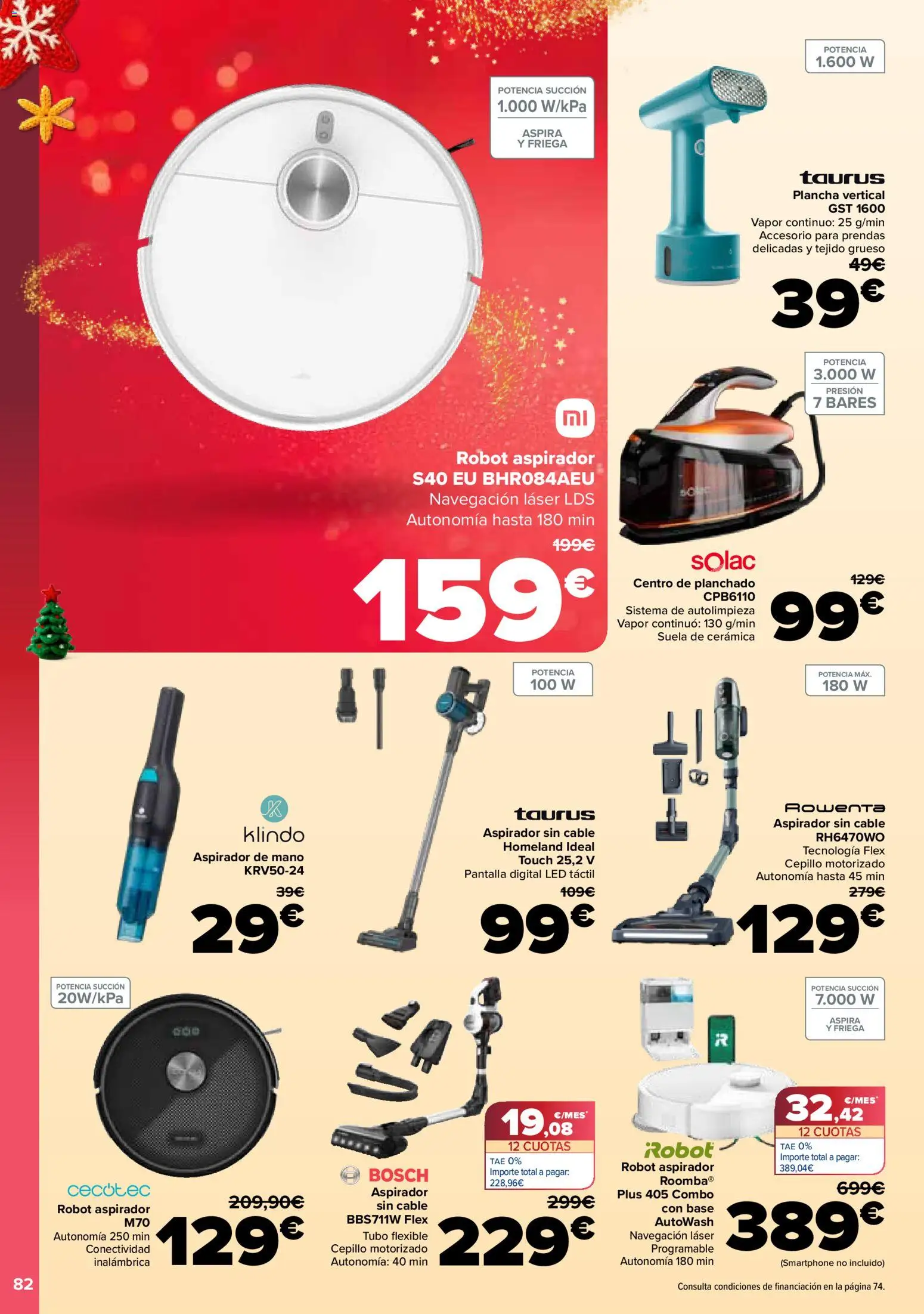 Carrefour folleto │ válido desde el 12.12.2025 | Página: 90 | Productos: Plancha vertical, Cable, Robot, Aspirador