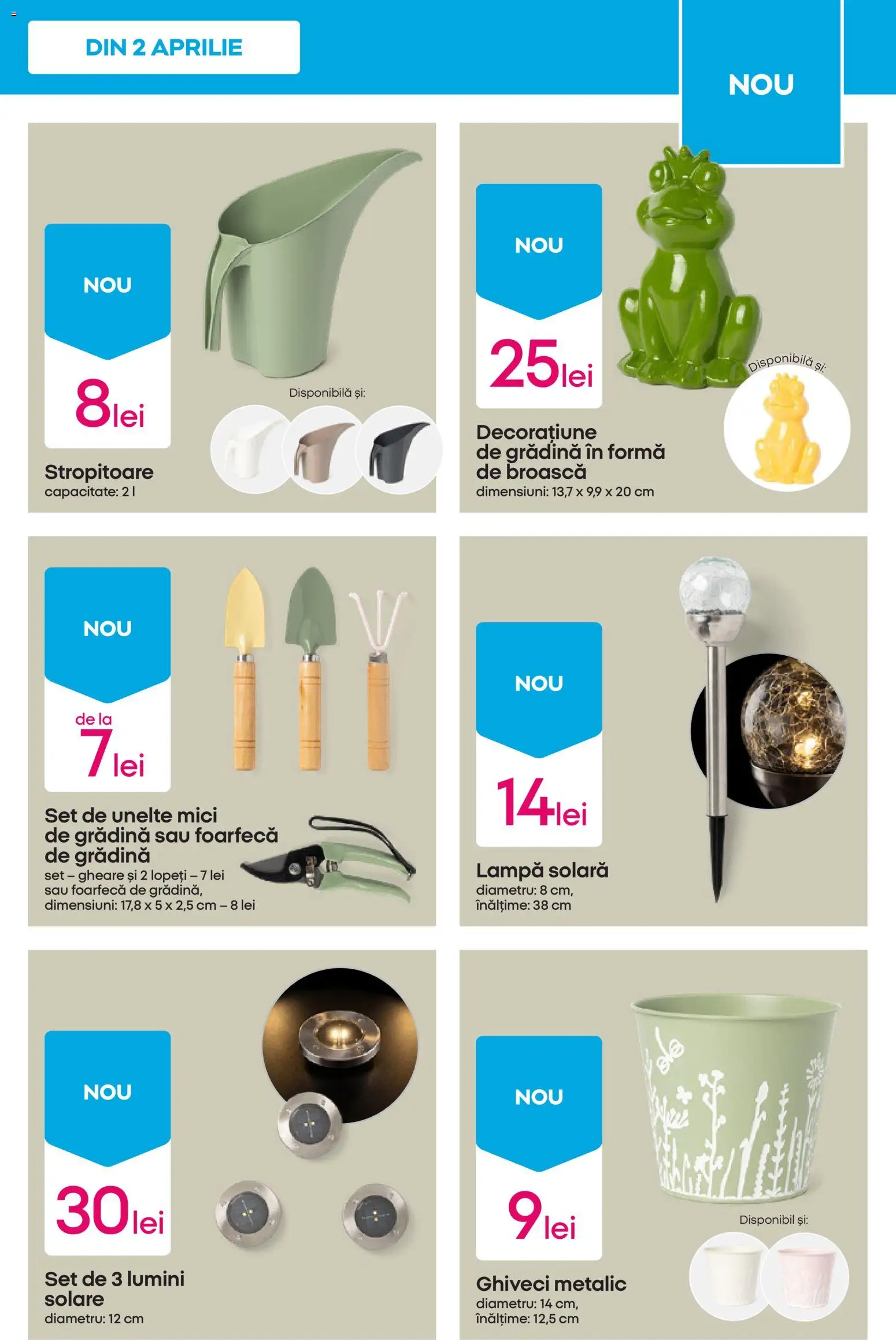 Noul catalog Pepco – valabil de la 02.04.2026 | Pagină: 7 | Produse: Ghiveci, Lampă, Mici