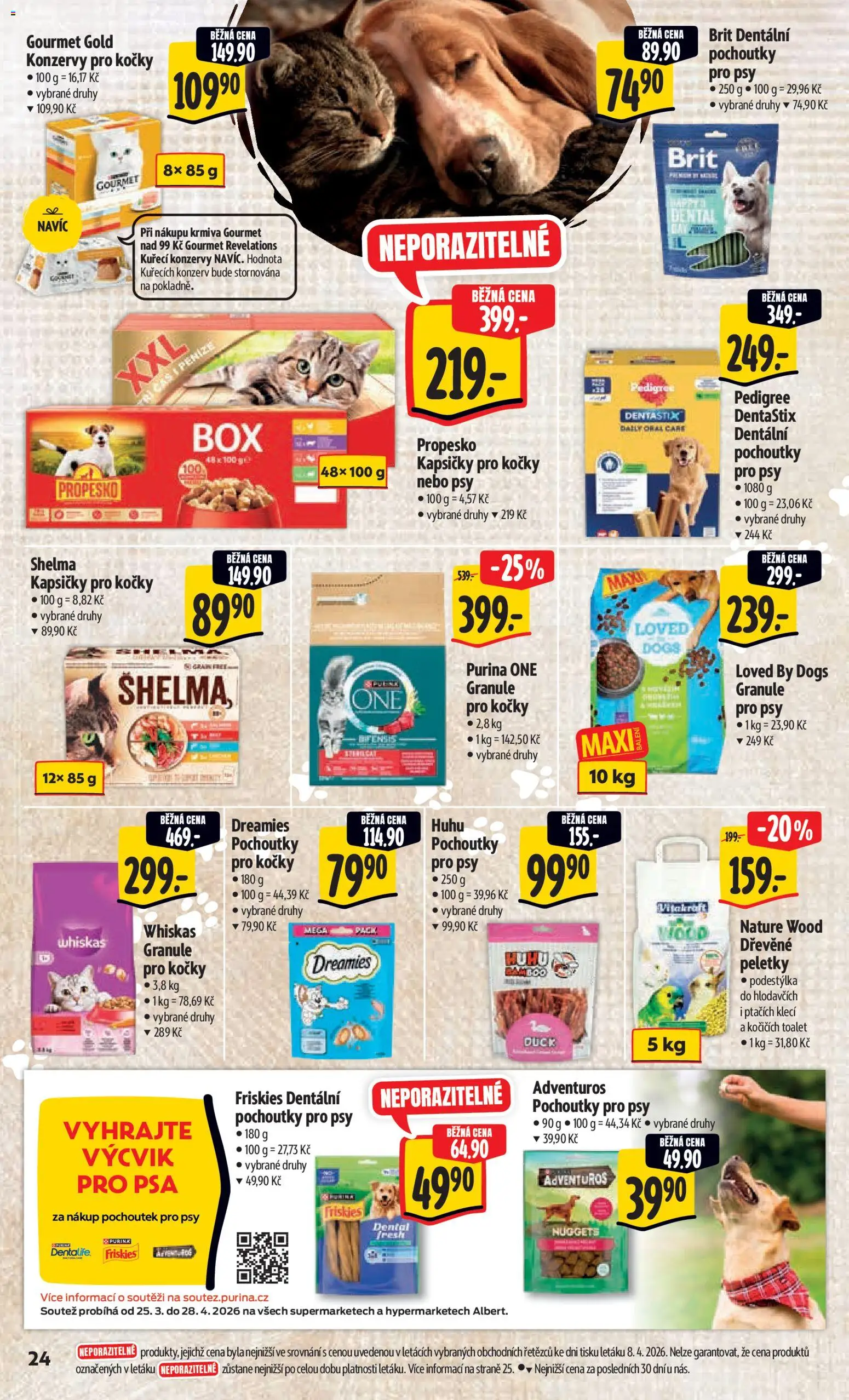 Albert leták - Hypermarket - Harfa od 15.04.2026 | Strana: 32 | Produkty: Purina, Propesko, Granule, Pedigree