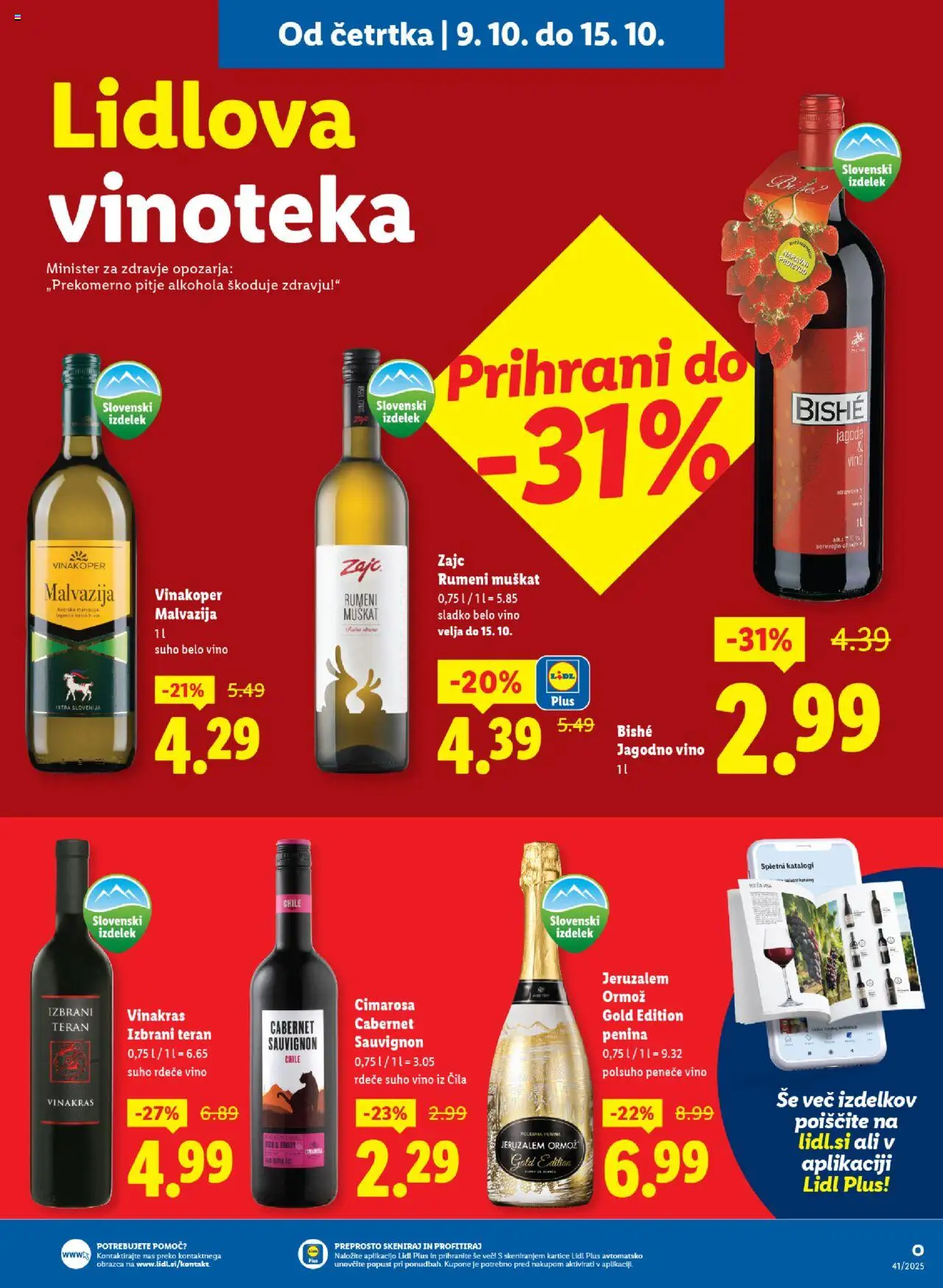 Novi Lidl katalog ponudbe – veljaven od 09.10.2025 | Stran: 13 | Izdelki: Penina, Vino, Jagode