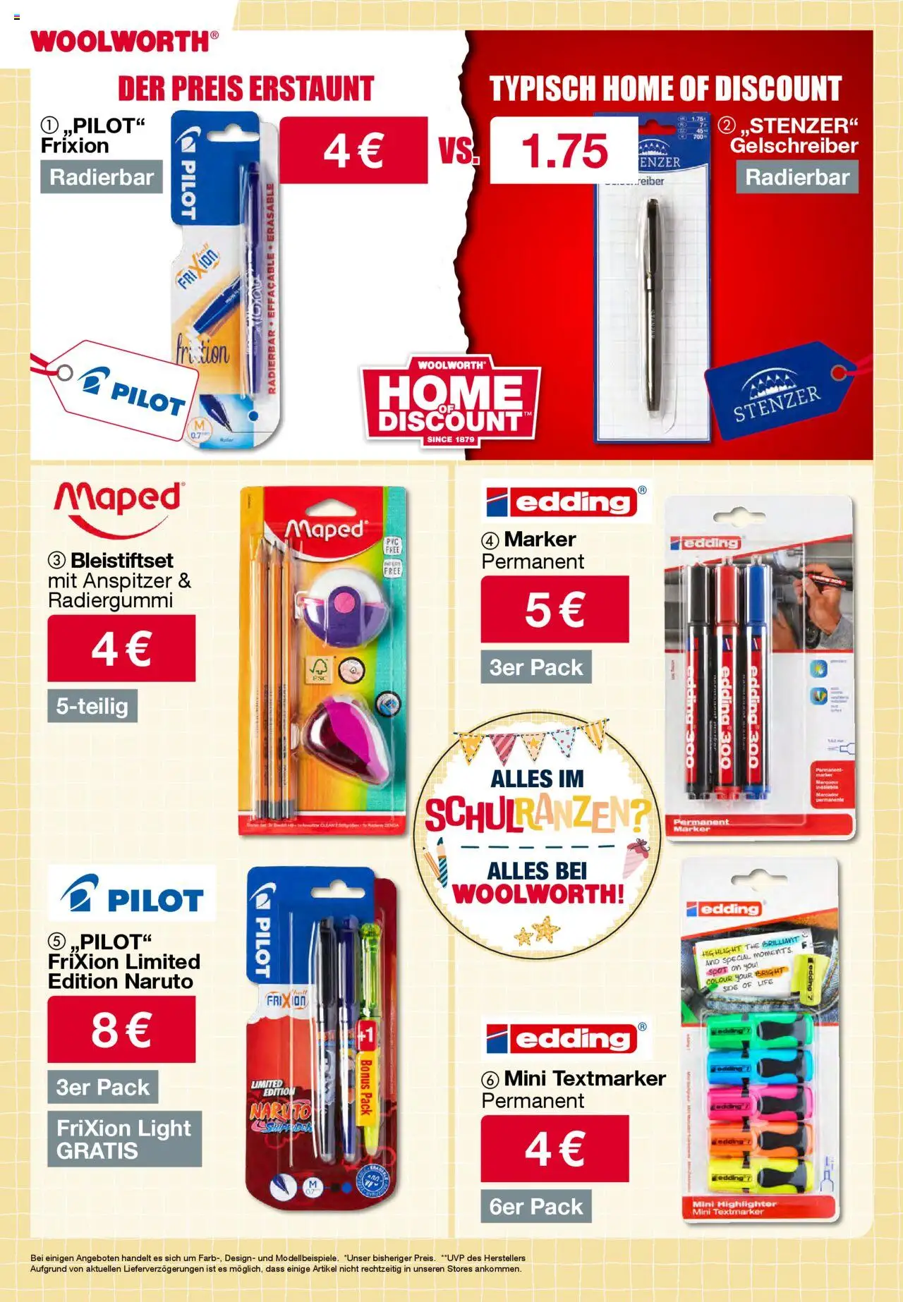 Woolworth Alles für den Schulstart gültig ab 22.08.2025 | Seite: 23