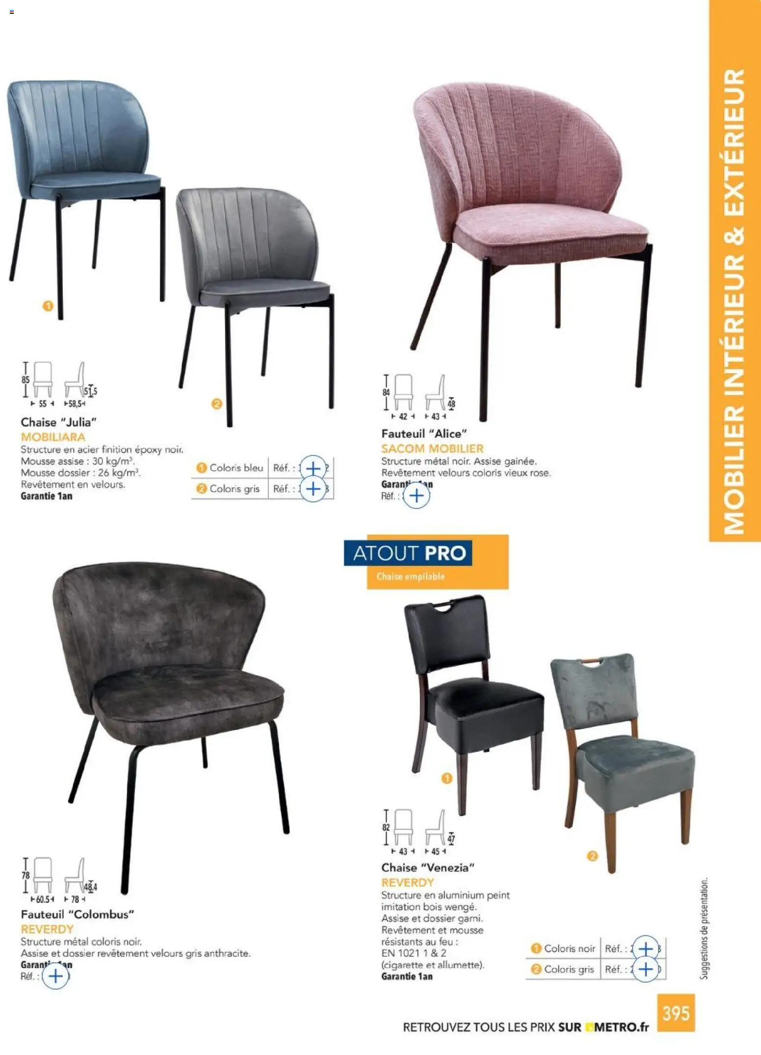 {H1} | Page: 395 | Produits: Mousse, Fauteuil, Chaise