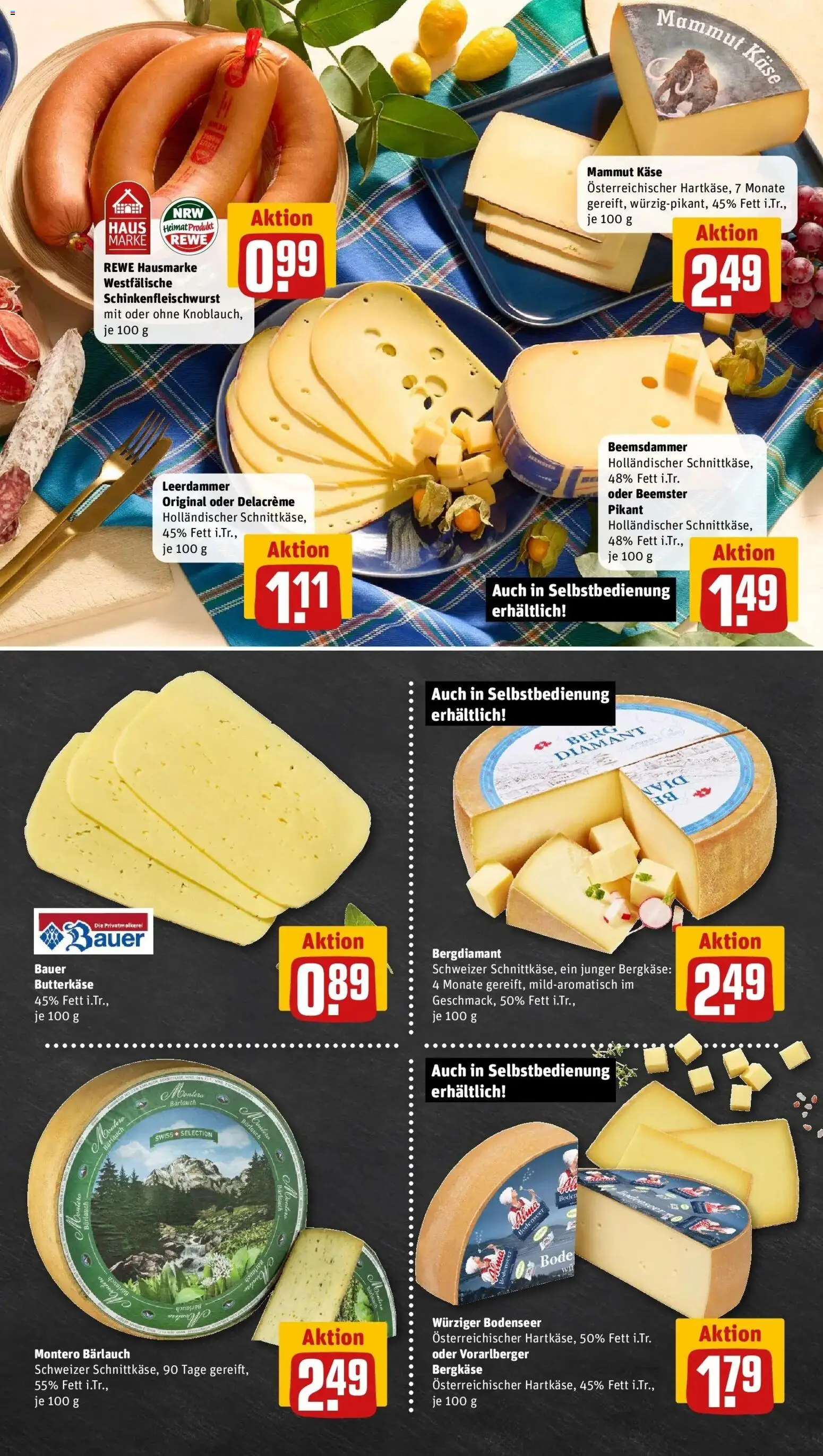 Rewe Prospekt Marl	 – gültig ab 15.03.2026 | Seite: 9 | Produkte: Käse, Leerdammer