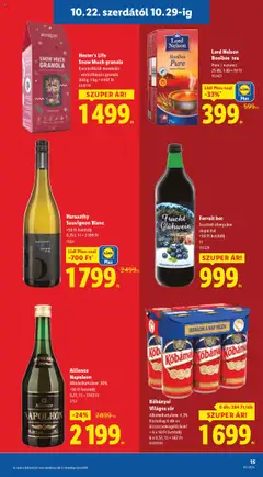 Lidl Akciós újság - amely érvényes a következő dátumtól: 22.10.2025 | Oldal: 15