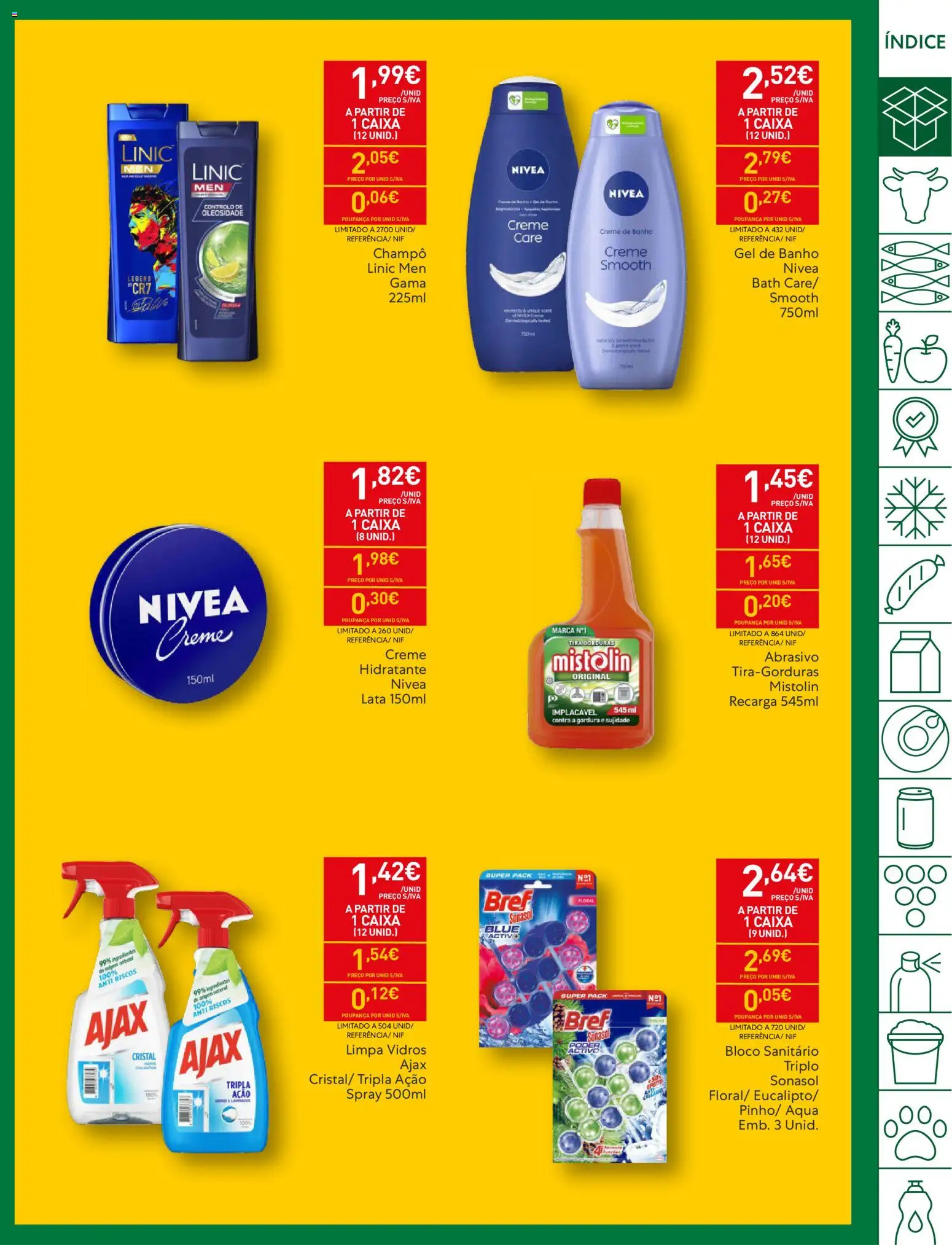 Recheio folheto │ válido de 20.01.2026 | Página: 5 | Produtos: Gel de banho, Limpa vidros, Caixa, Creme