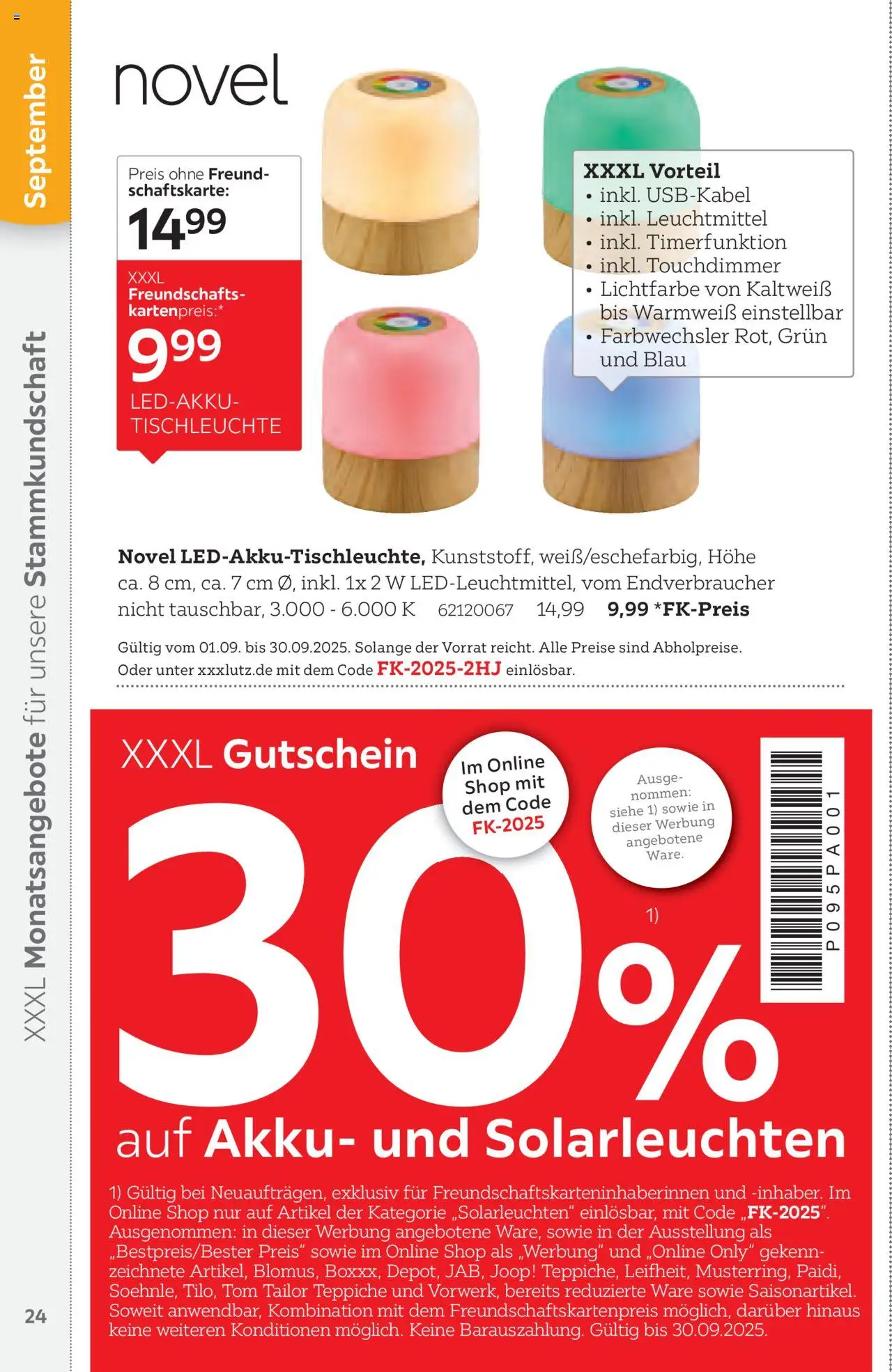 XXXL Lutz Freundschaftskartenjournal - gültig ab dem 01.08.2025 | Seite: 24