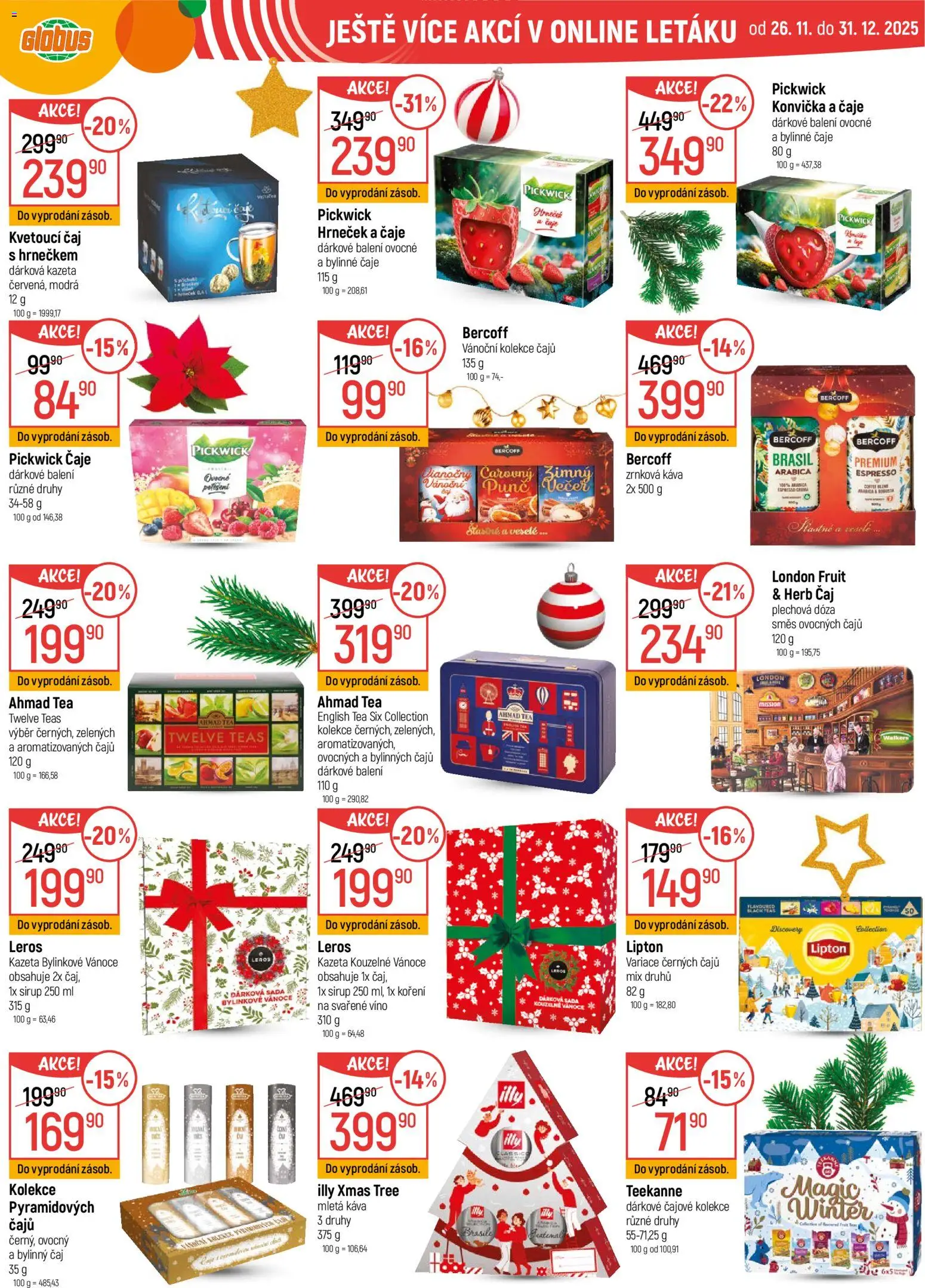 Globus leták - Havířov od 27.12.2025 | Strana: 28 | Produkty: Globus, Teekanne, Sirup, Mletá káva