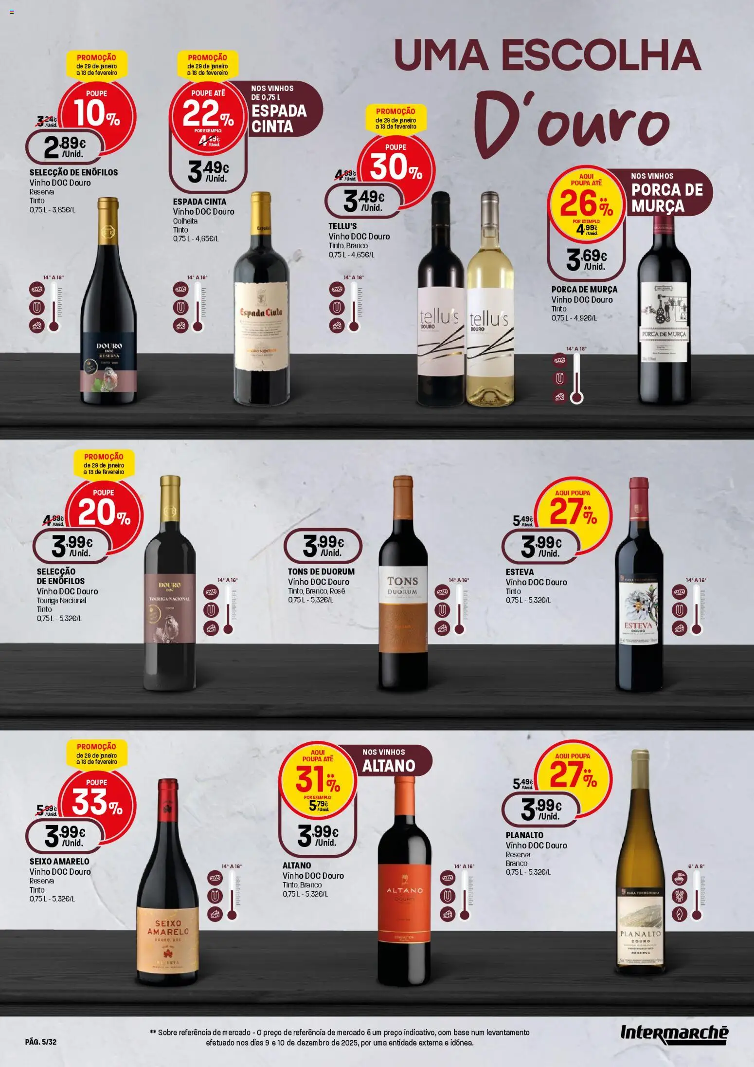 Intermarché - Queijos, Vinhos e Enchidos Super │ válido de 29.01.2026 | Página: 5 | Produtos: Base, Vinho