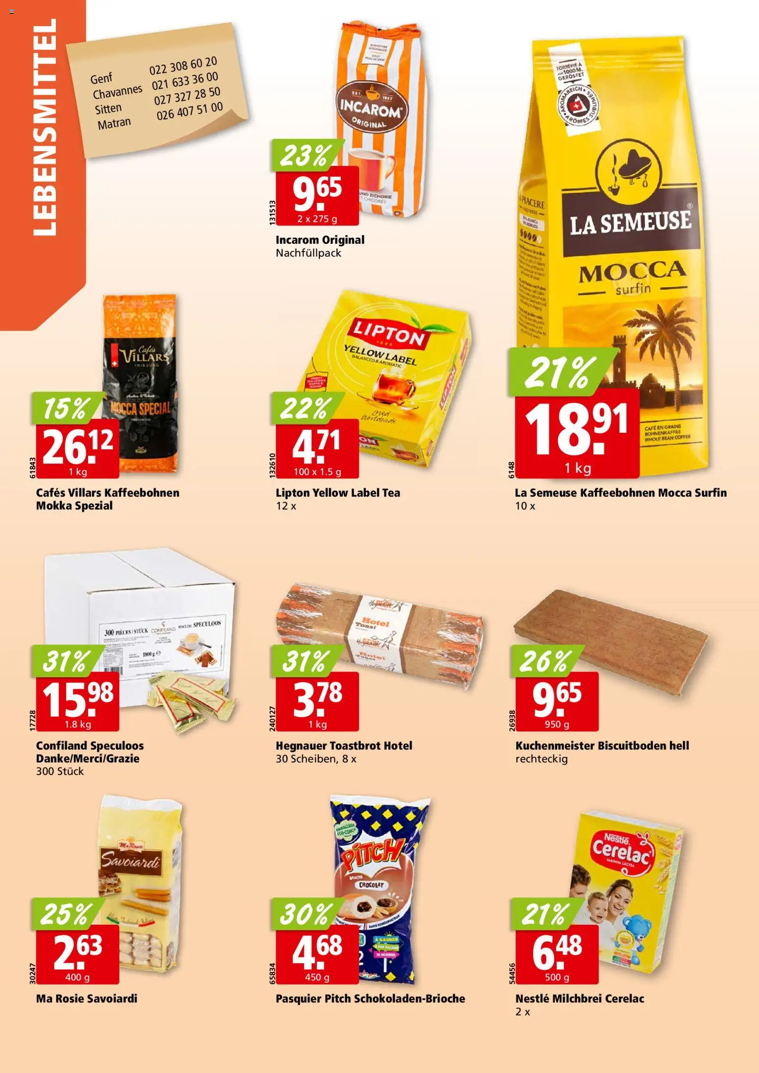 Aligro aktionen Chavannes, Matran, Genf, Sitten – gültig ab 23.03.2026 | Seite: 18 | Produkte: Toastbrot