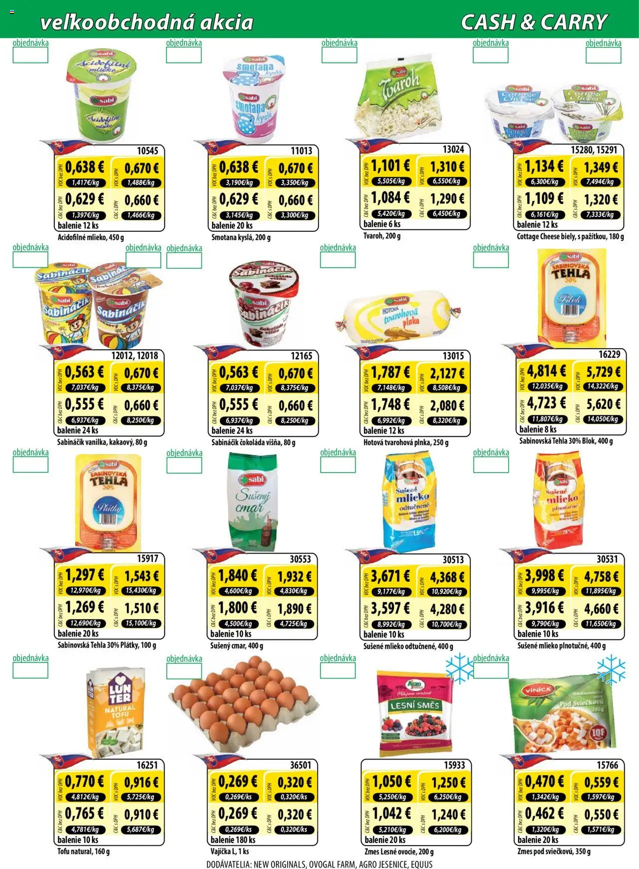 Nové Milk Agro akcie – leták je platný od 01.10.2025 | Strana: 2 | Produkty: Smotana, Tofu, Čokoláda, Sušené mlieko