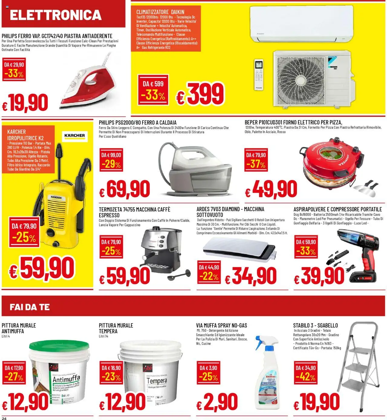 Volantino Galassia del 08.09.2025 | Pagina: 24 | Prodotti: Climatizzatore, Fornetto, Compressore, Tubo