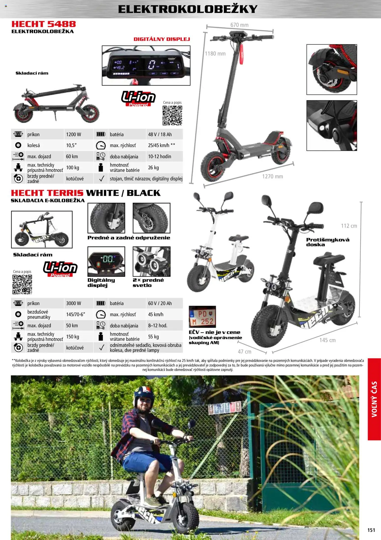 Nové Hecht akcie – leták je platný od 30.10.2025 | Strana: 151 | Produkty: Svetlo, Rám, Elektrokolobežka, Batéria