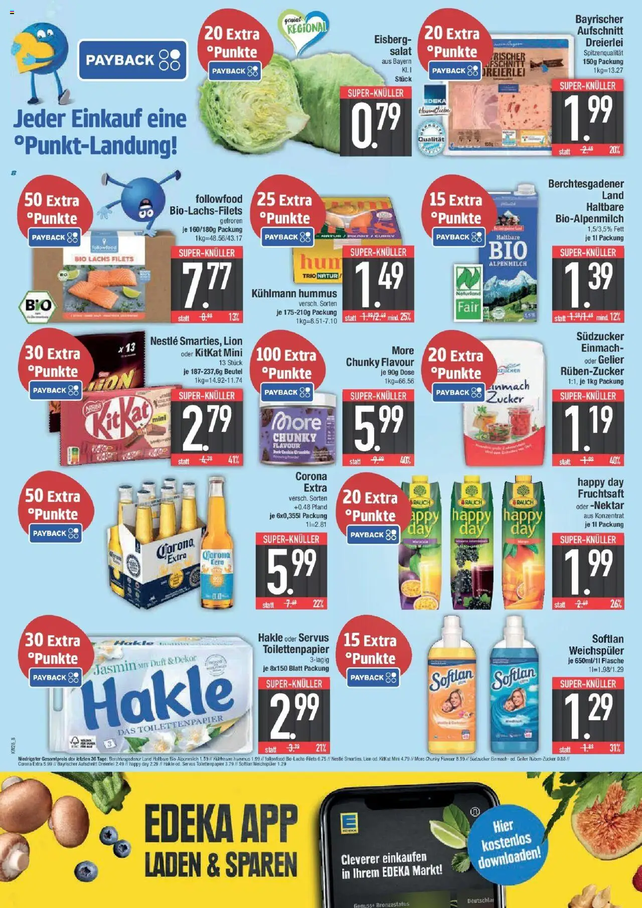 Edeka prospekt Ingolstadt	 - gültig ab dem 06.07.2025 | Seite: 8 | Produkte: Duft, Lachs, Fruchtsaft, Salat
