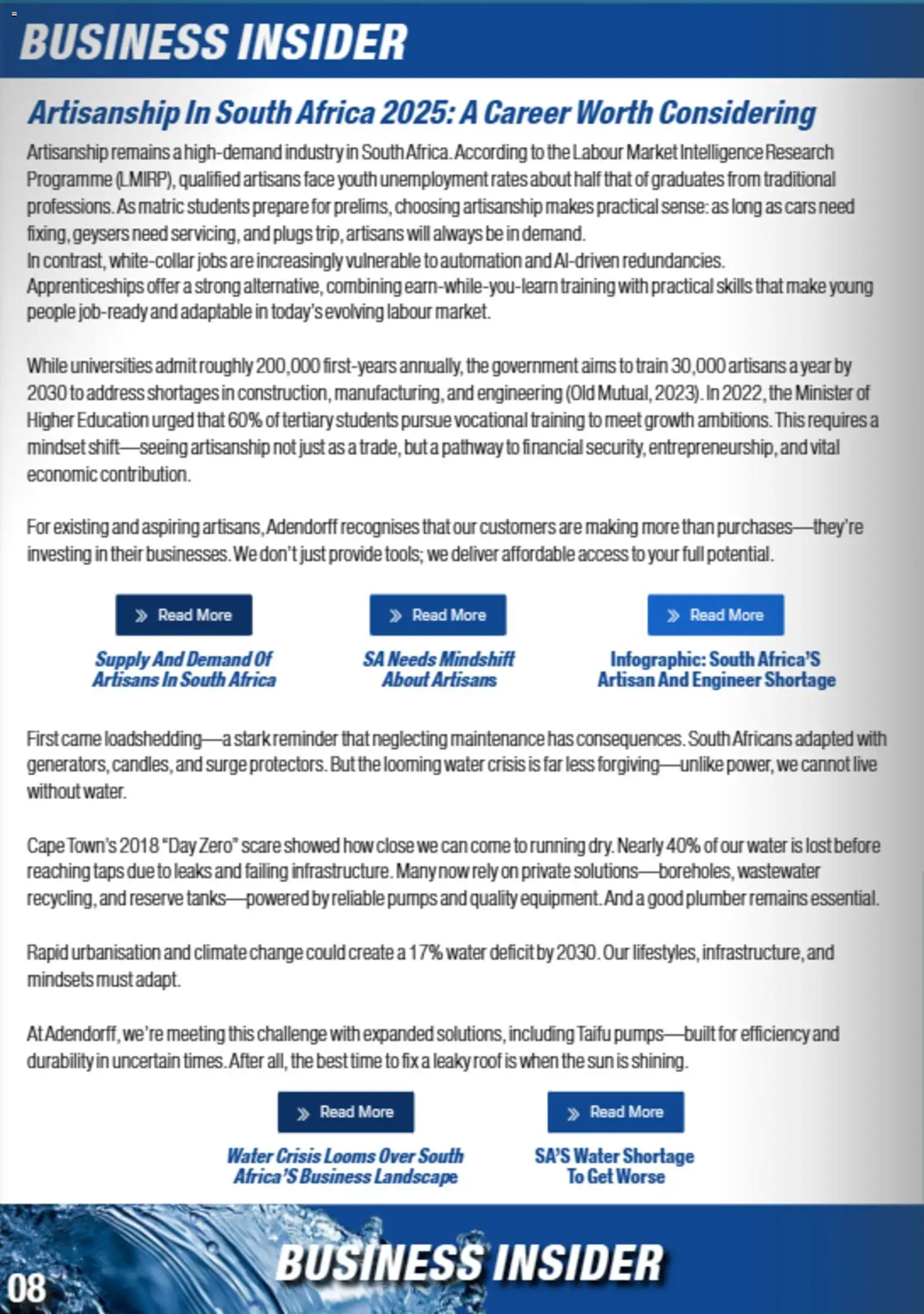 New Adendorff catalogue – valid from 01.01.2026 | Page: 10 | Products: Pumps, Plugs, Water