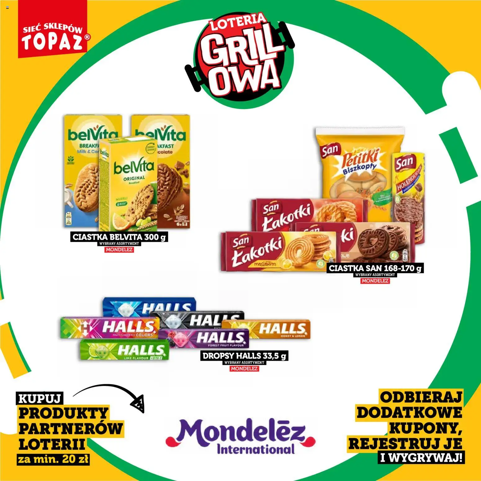 Topaz gazetka - Kupuj, Grilluj I Wygrywaj od 20.04.2026 | Strona: 48 | Produkty: Belvita, Grill, Ciastka belvita, Ciastka