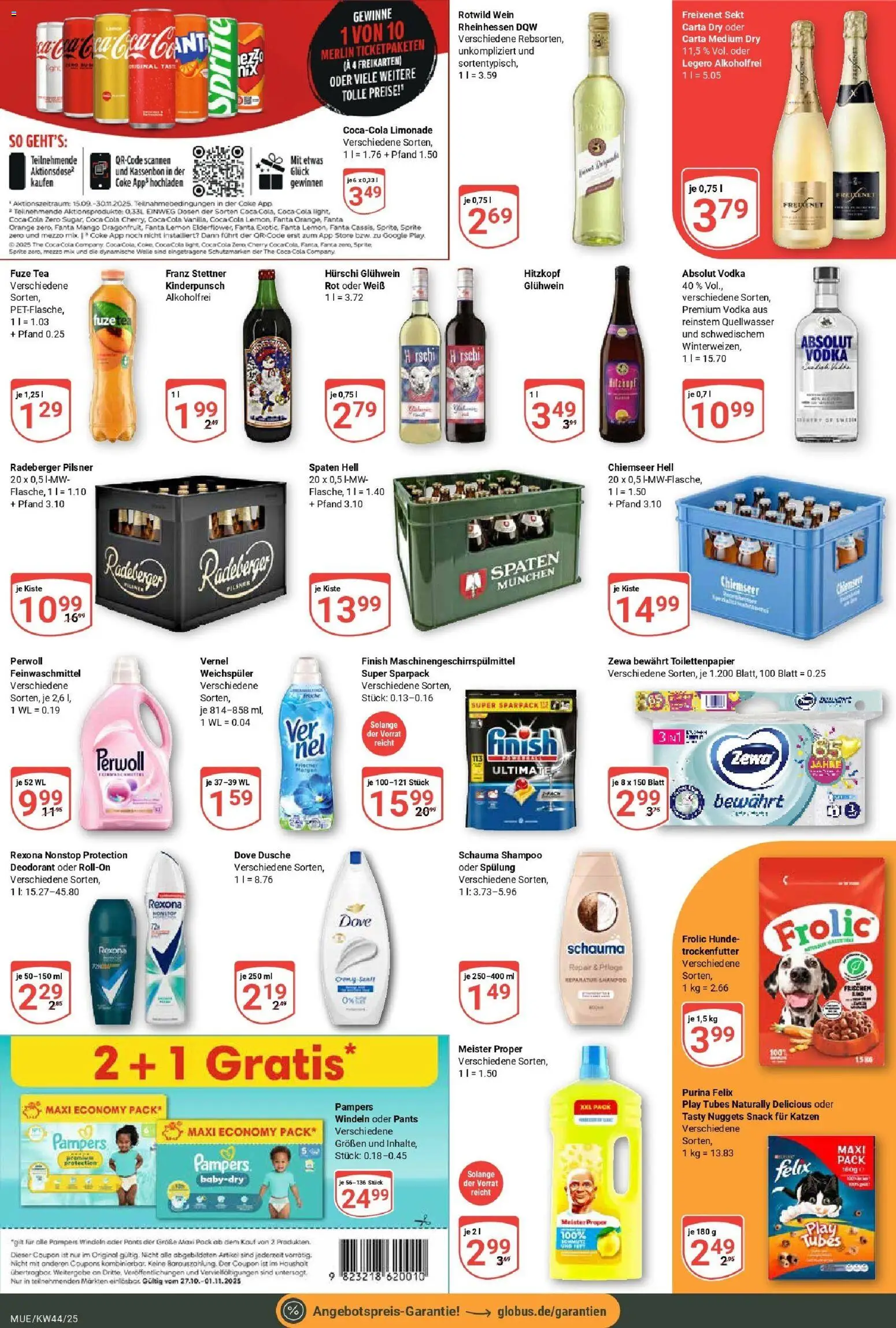 Globus prospekt Mühldorf	 – gültig ab 26.10.2025 | Seite: 3 | Produkte: Fuze tea, Schauma shampoo, Sprite, Deodorant
