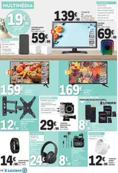 Pré-visualização E.Leclerc folheto Não Alimentar válido de 23.10.2025 | Página: 10 | Produtos: Agua, Televisão, Vídeo, Caixa